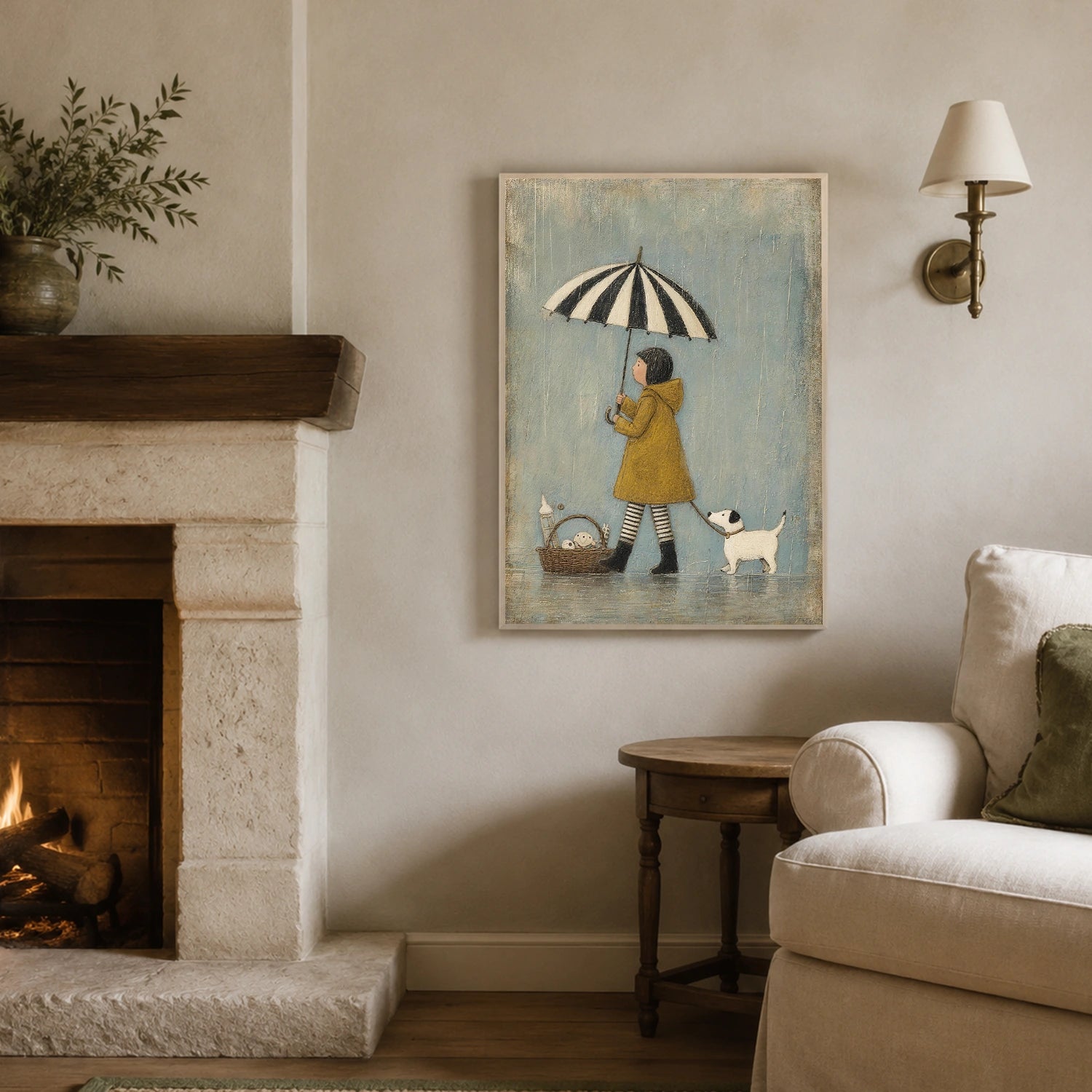 Abstract Portrait Canvas Art #AE165