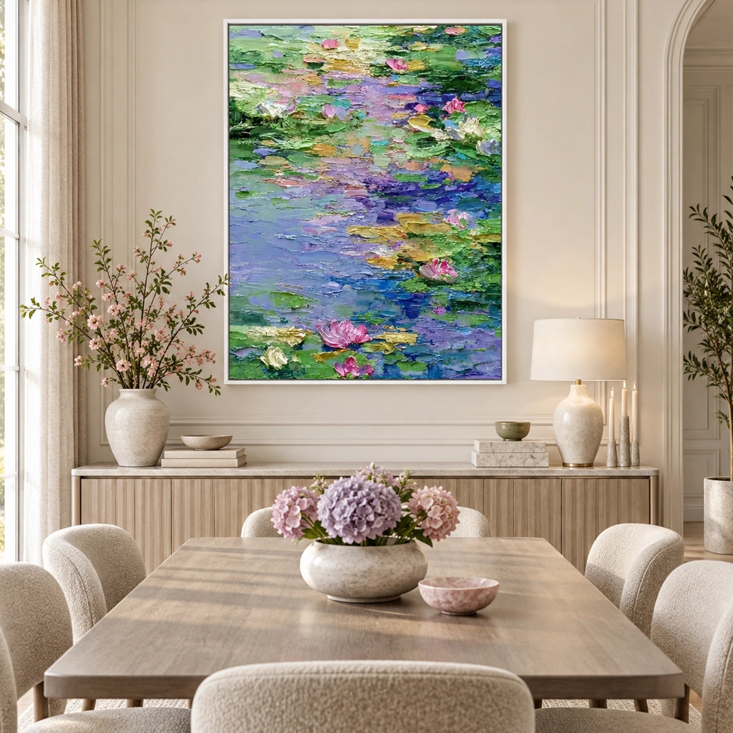 Flower Abstract Textured Wall Art #FP216
