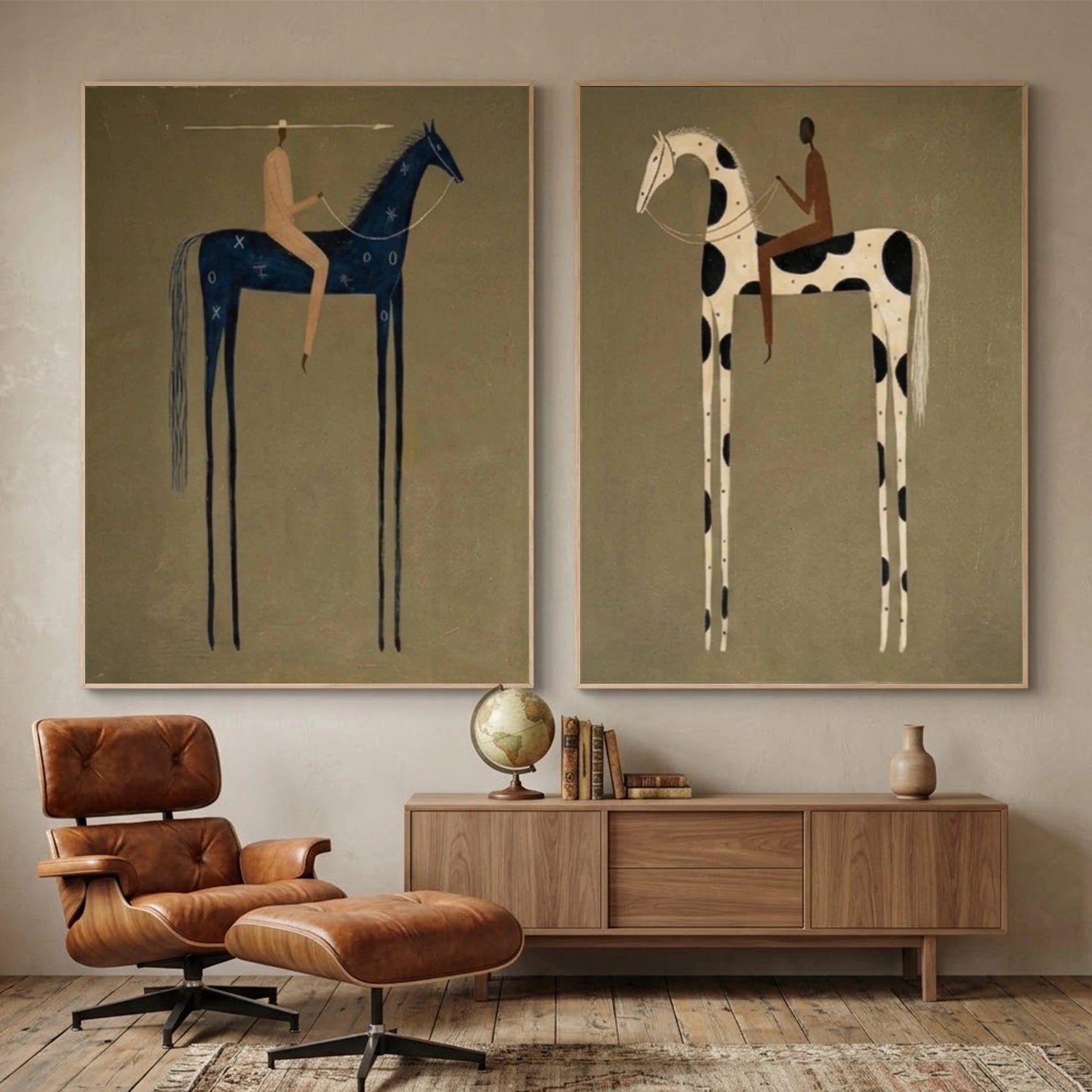 Vintage Americana Art Set of 2 #VT027