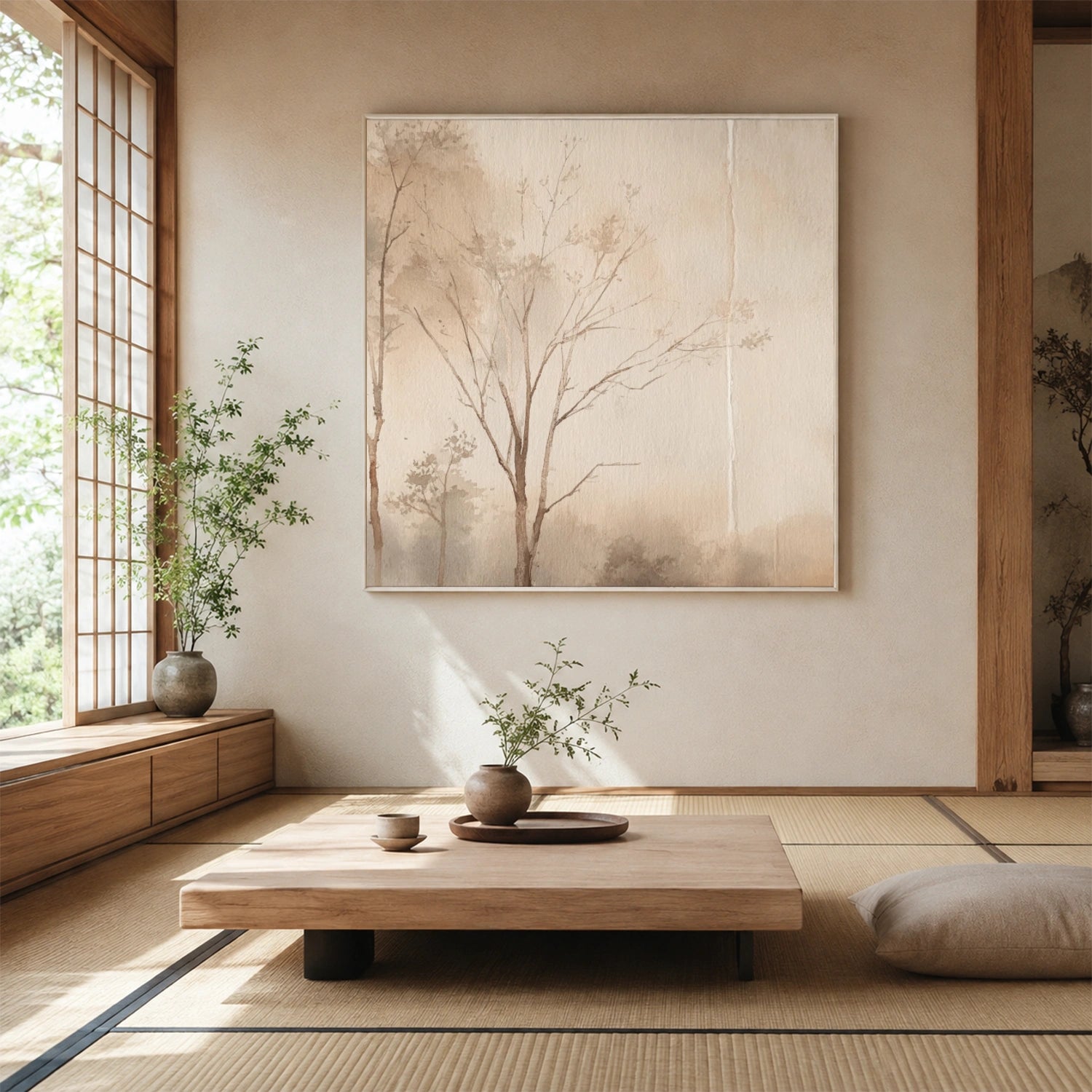 Tree Abstract Textured Wall Art #TP119
