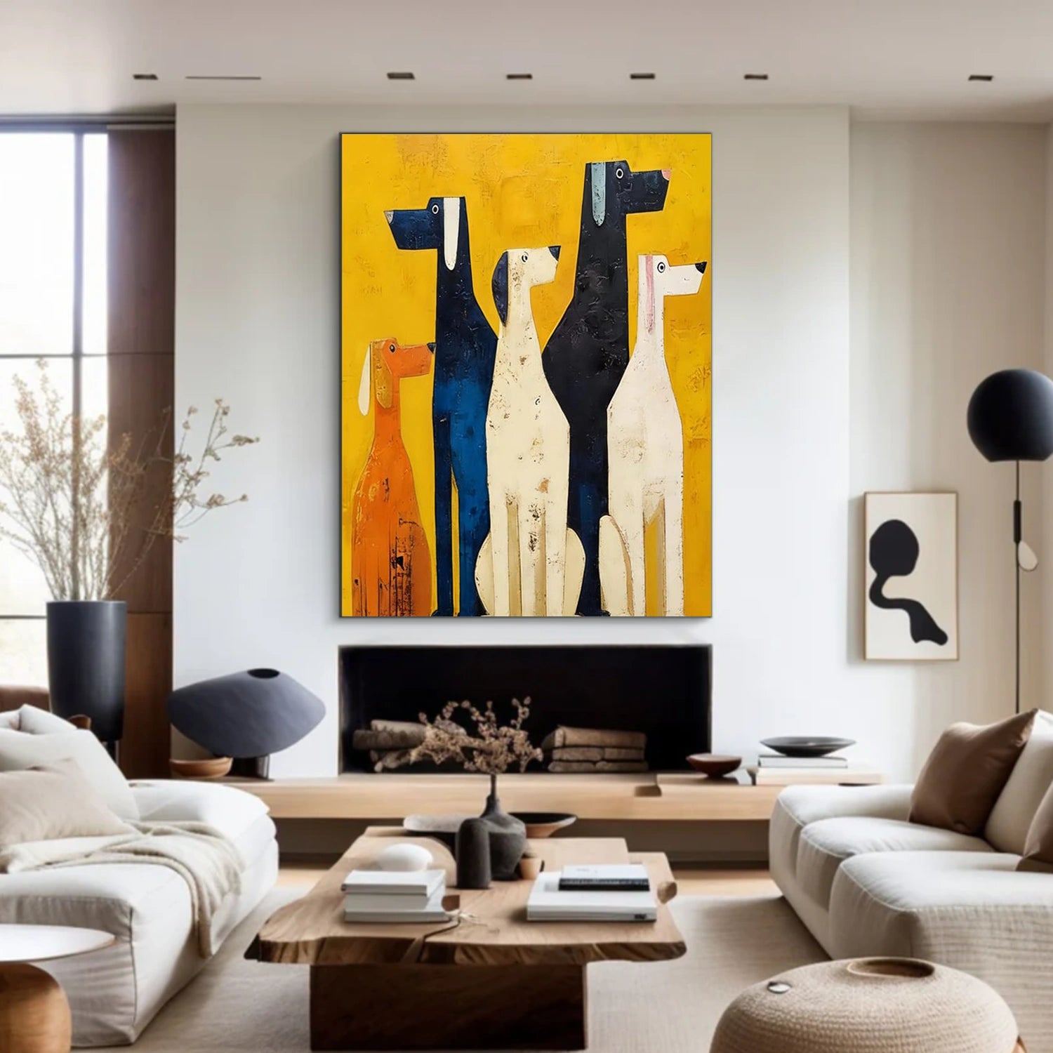 Abstract Animal Dog Wall Art #AC113
