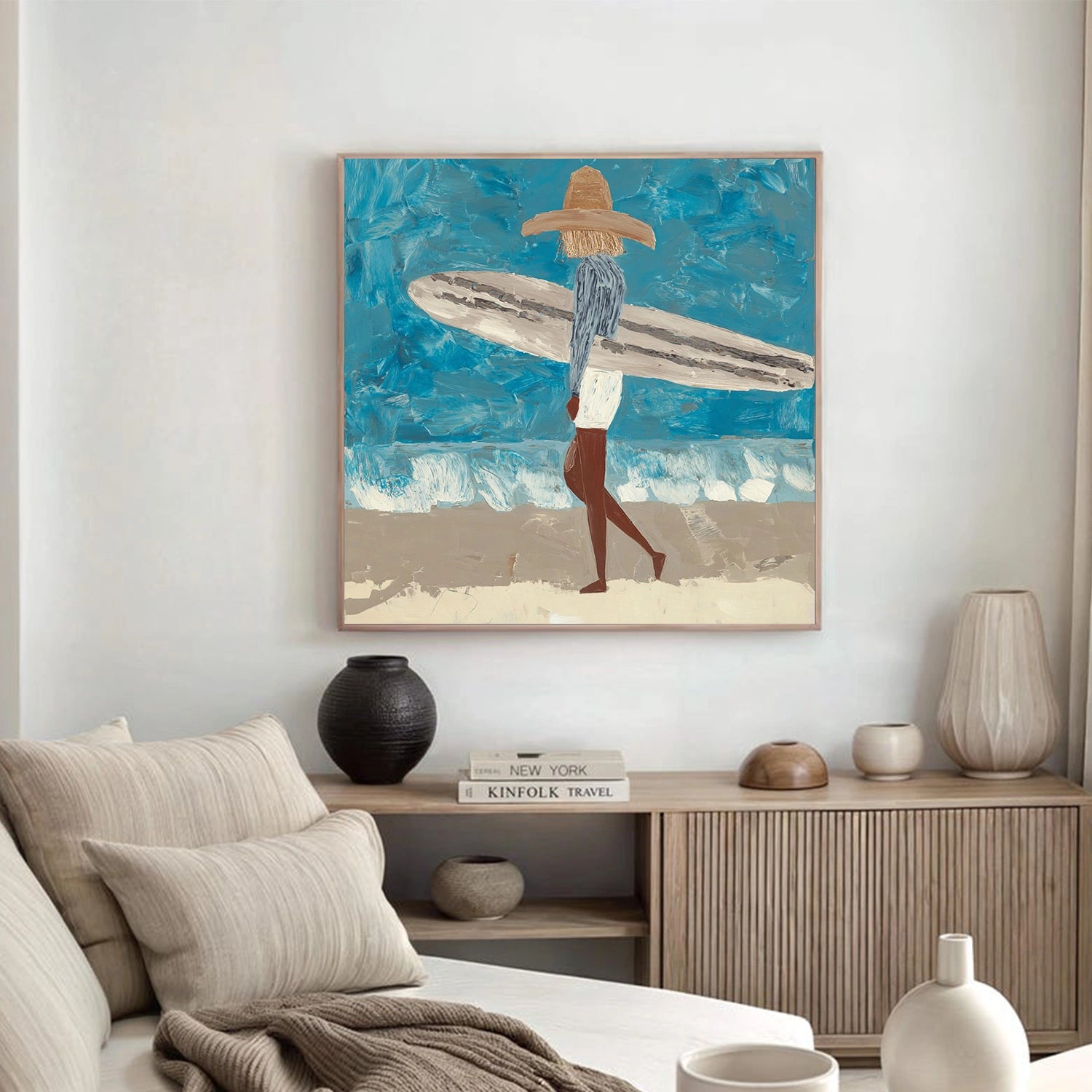 Abstract Portrait Canvas Art #AE095