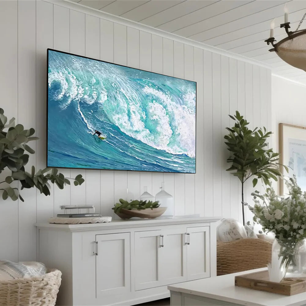 Surfing Sport Textured Wall Art #MS033