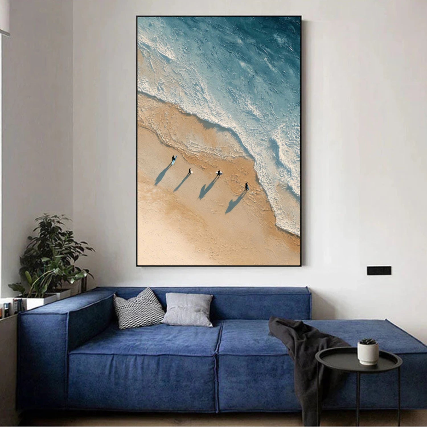 Ocean Abstract Textured Wall Art #OP067