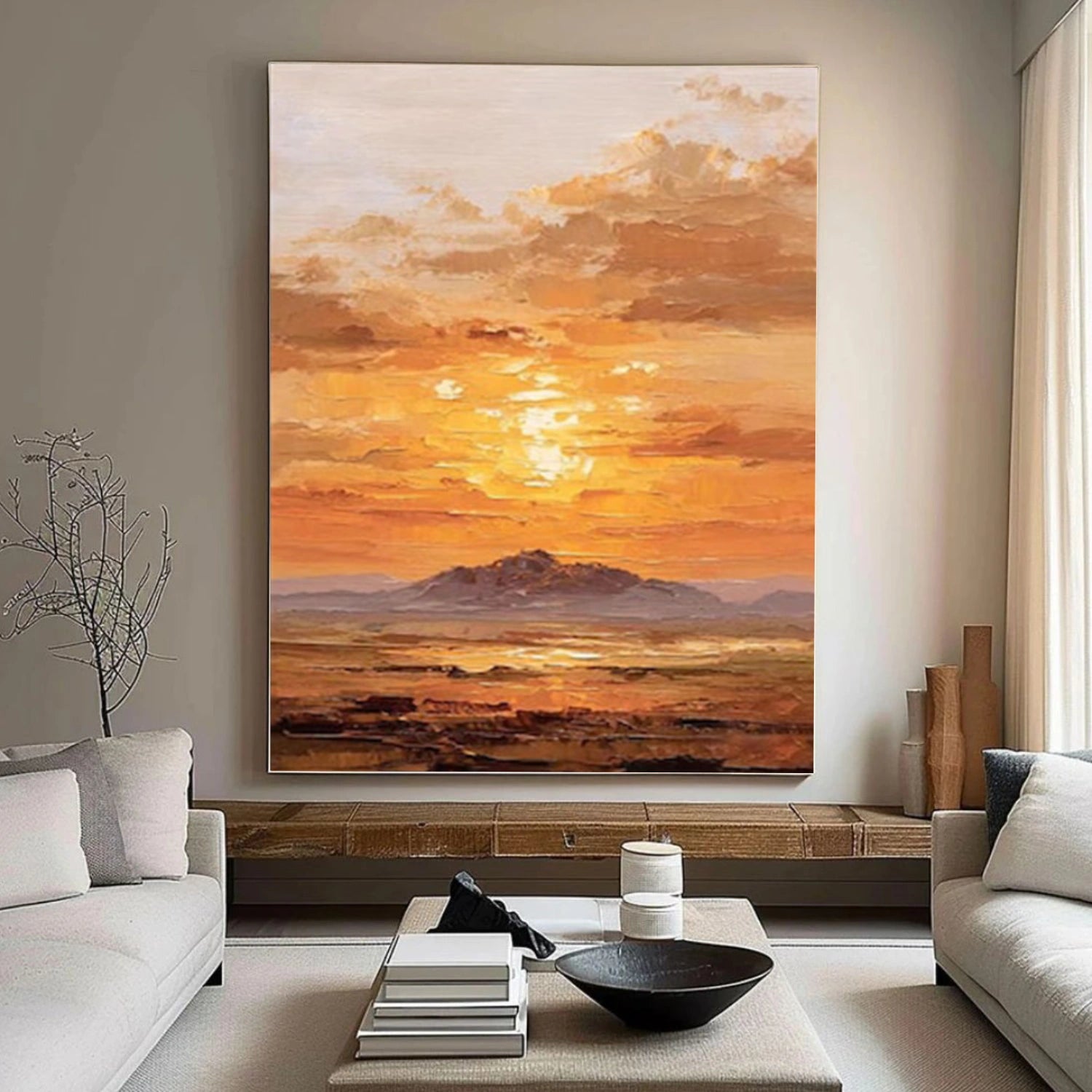 Ocean And Sky Abstract Wall Art #OS110
