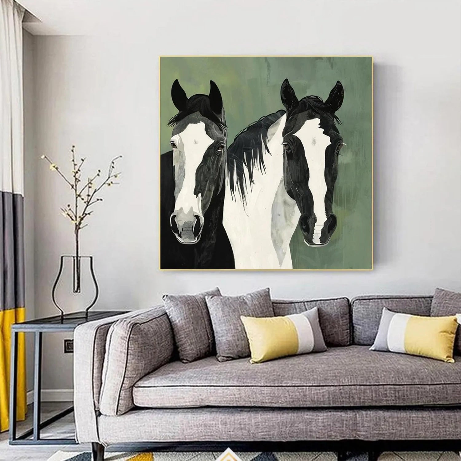 Abstract Animal Horse Wall Art #AC052