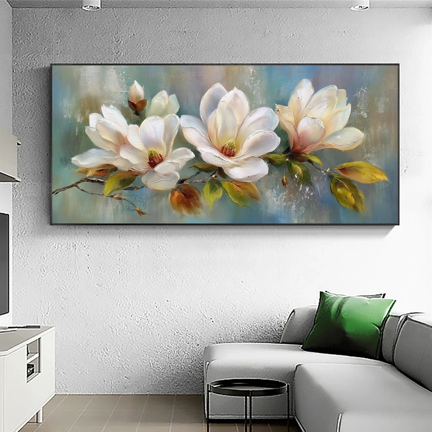 Flower Abstract Textured Wall Art #FP187