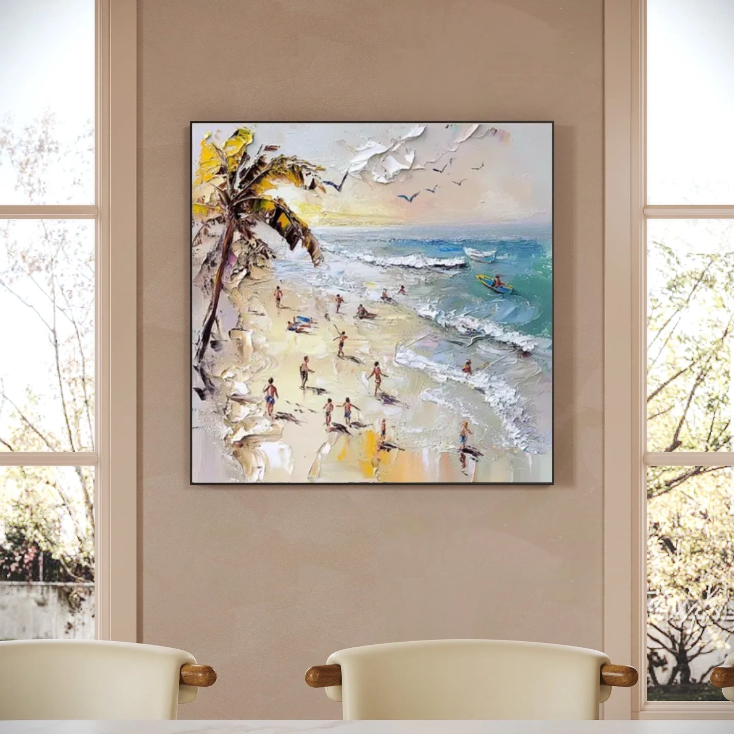 Surfing Sport Textured Wall Art #MS040