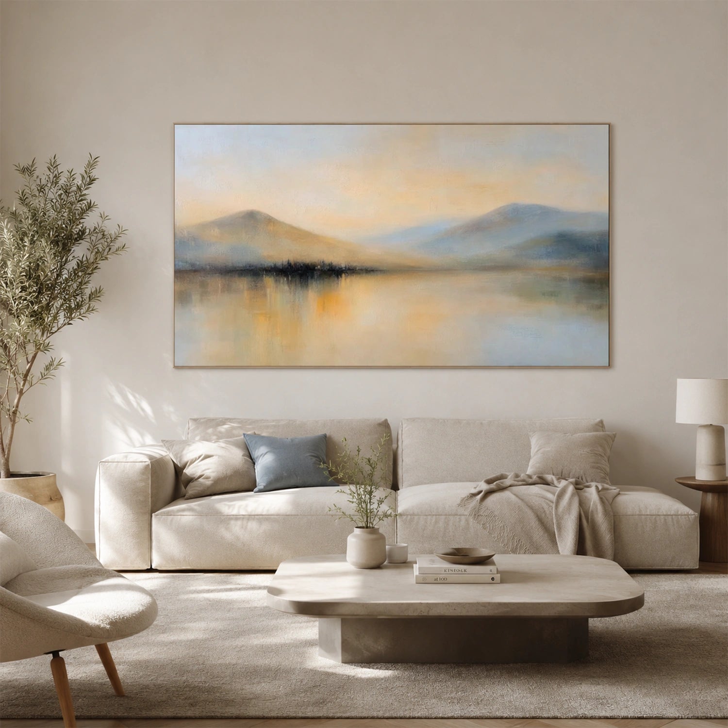 Abstract Mountain Canvas Art #MO070