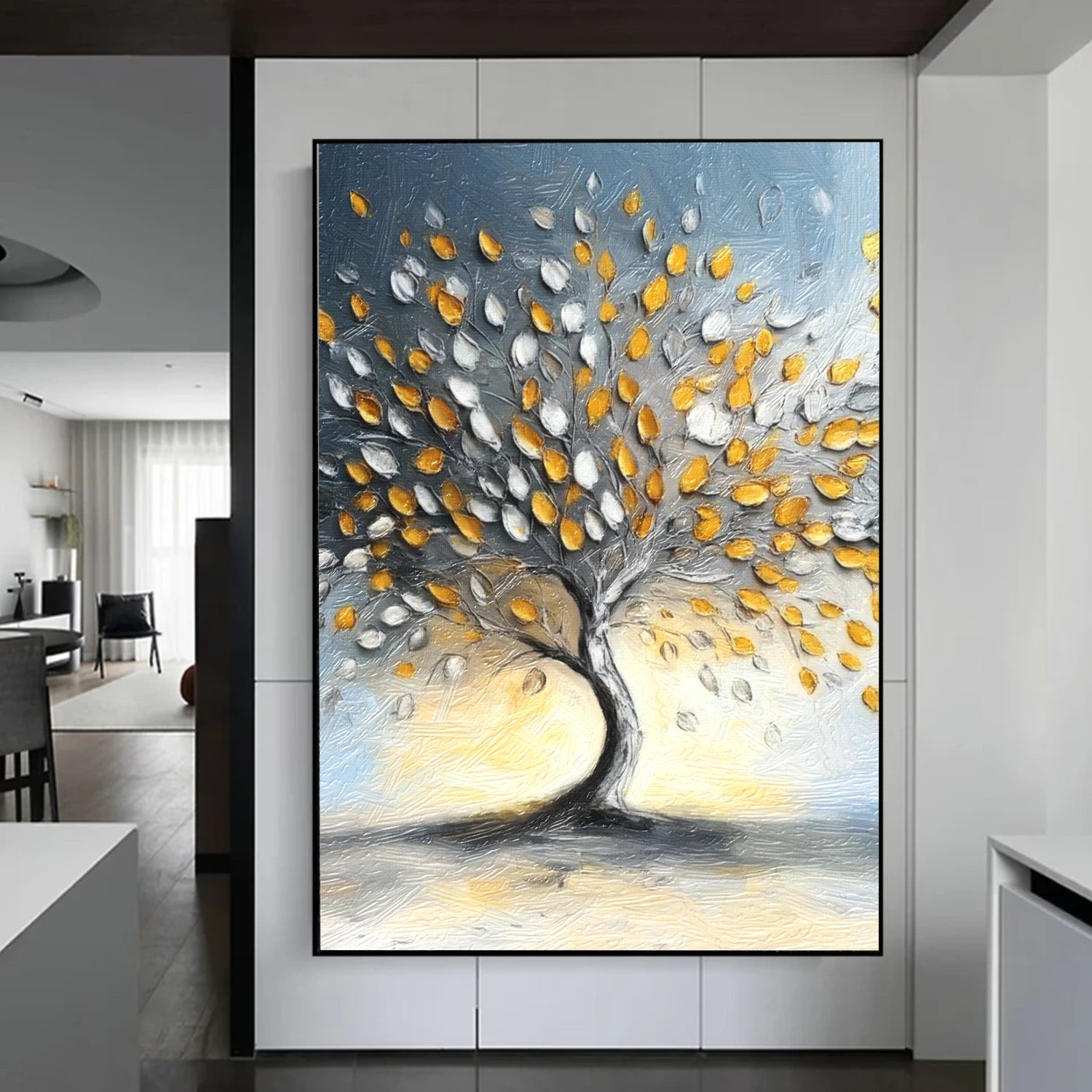 Tree Abstract Textured Wall Art #TP059