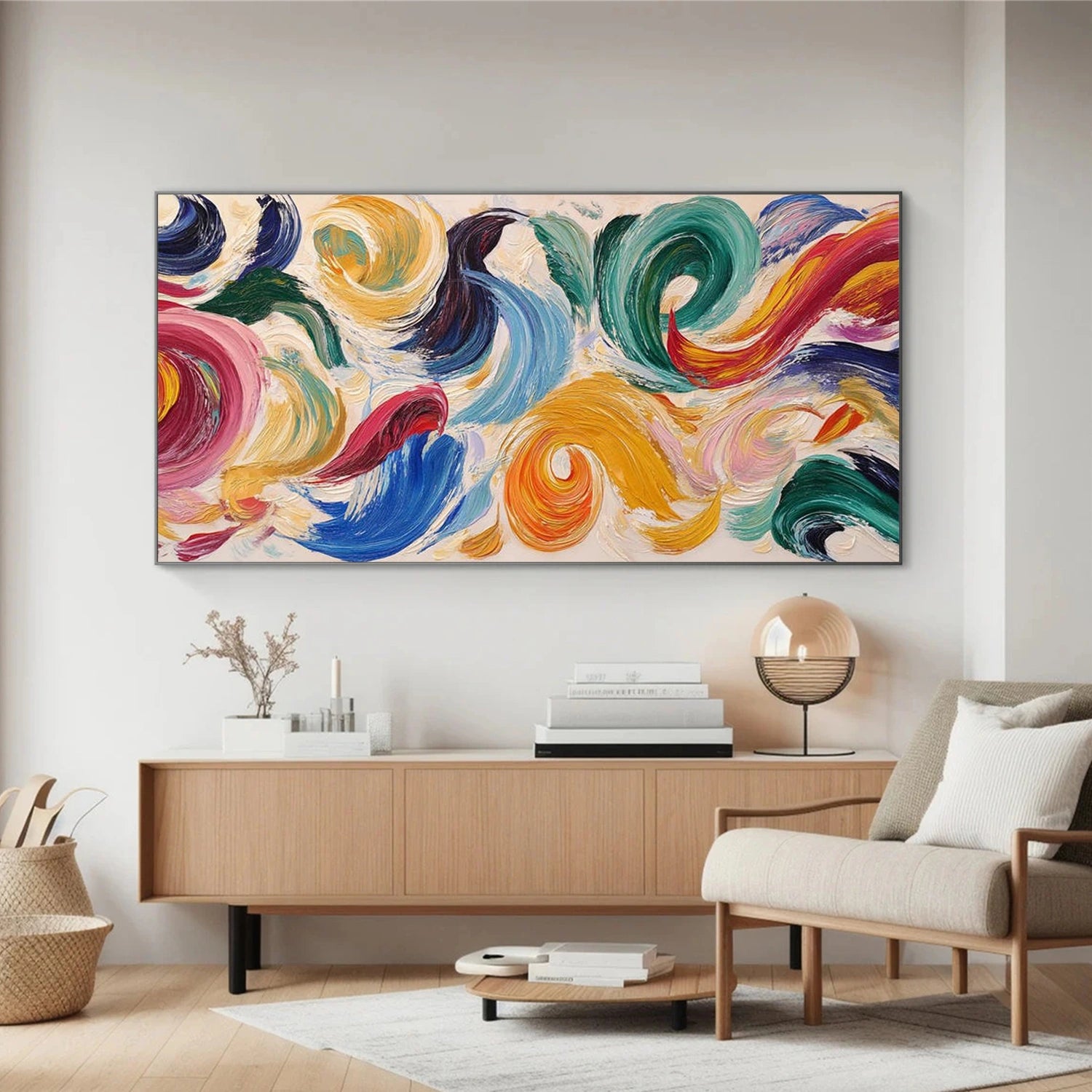 Colorful Abstract Canvas Wall Art #AP365