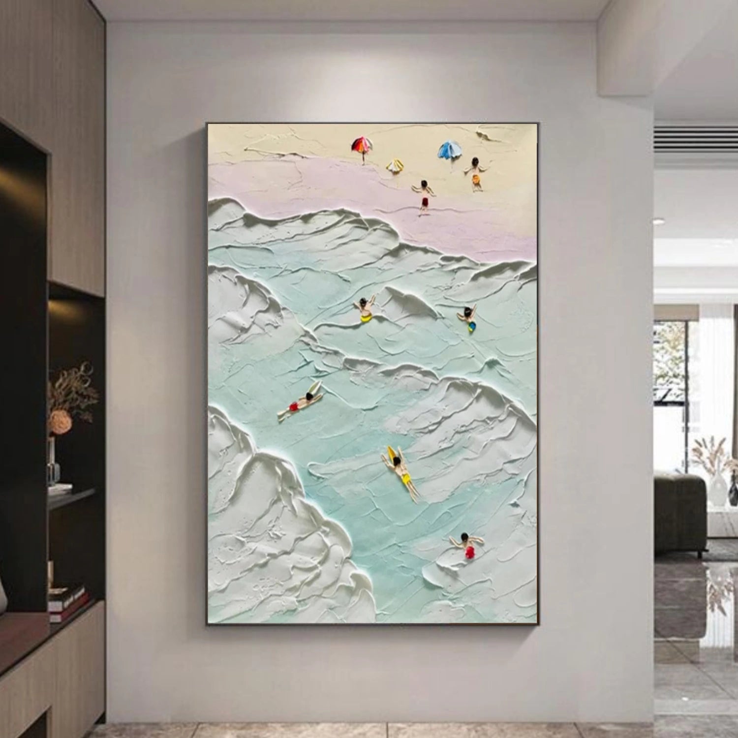 Surfing Sport Textured Wall Art #MS016