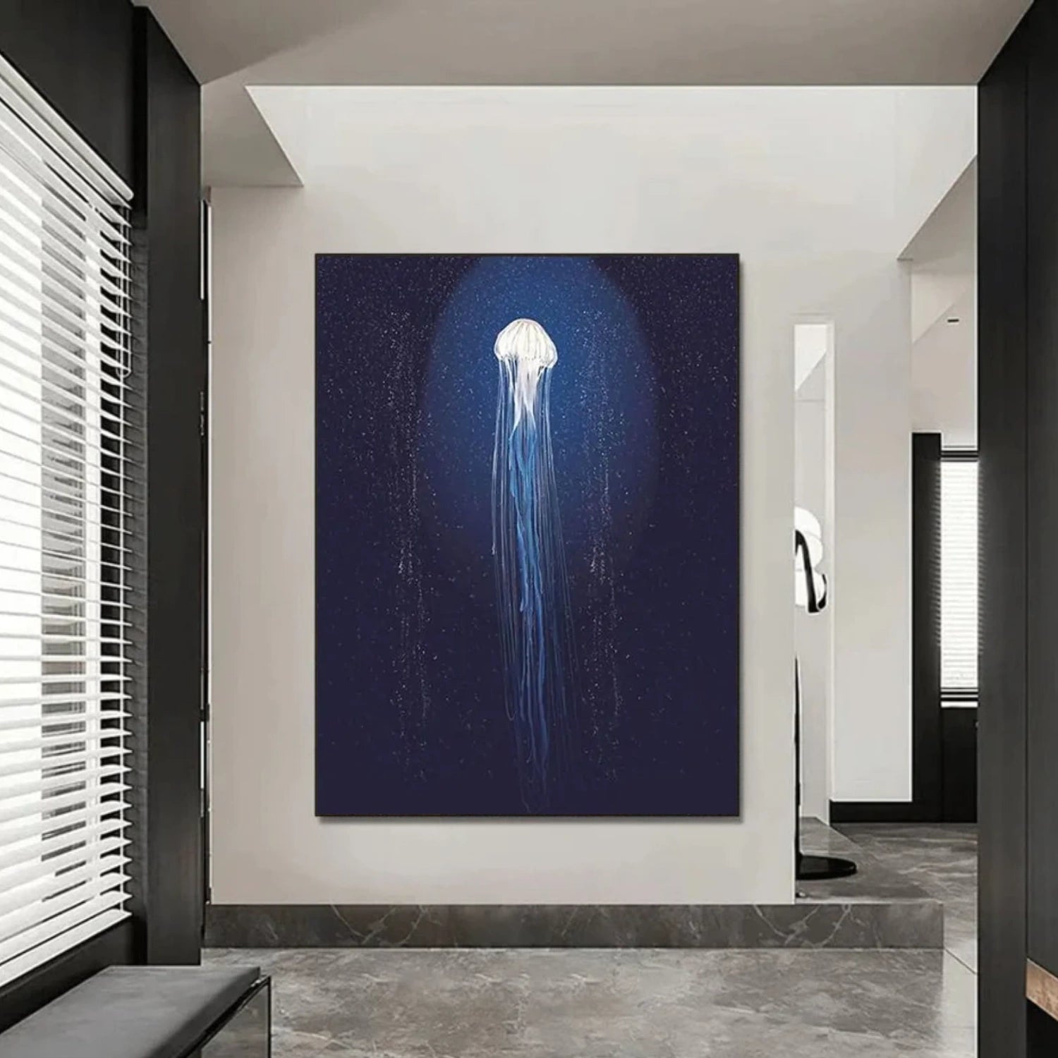 Abstract Animal Jellyfish Wall Art #AC065