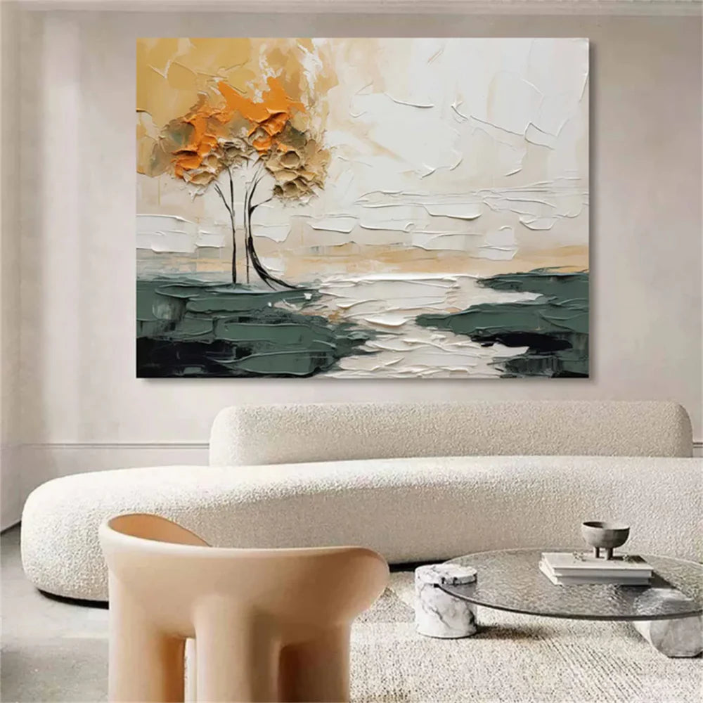 Tree Textured Painting Canvas #TP003