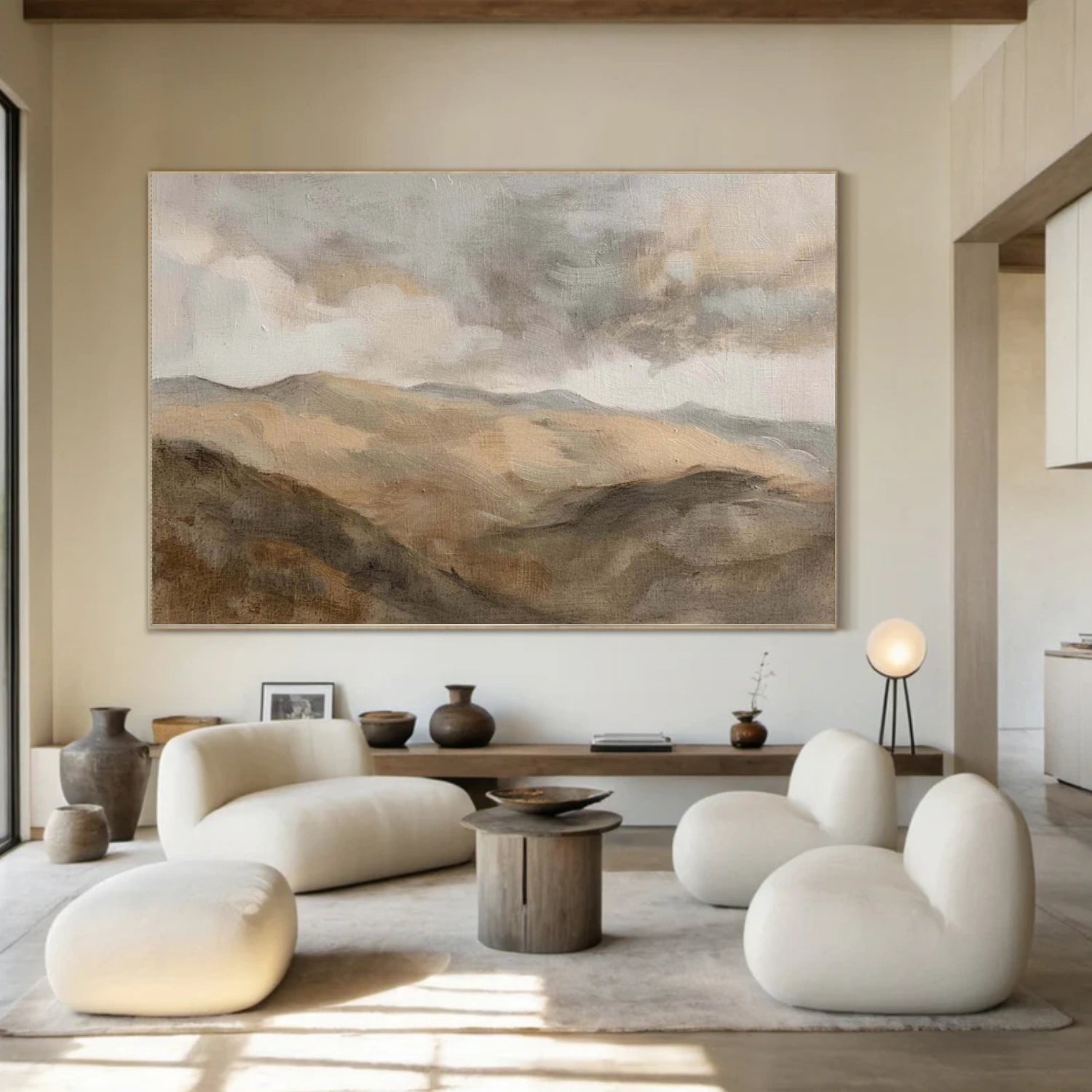 Abstract Mountain Canvas Art #MO057