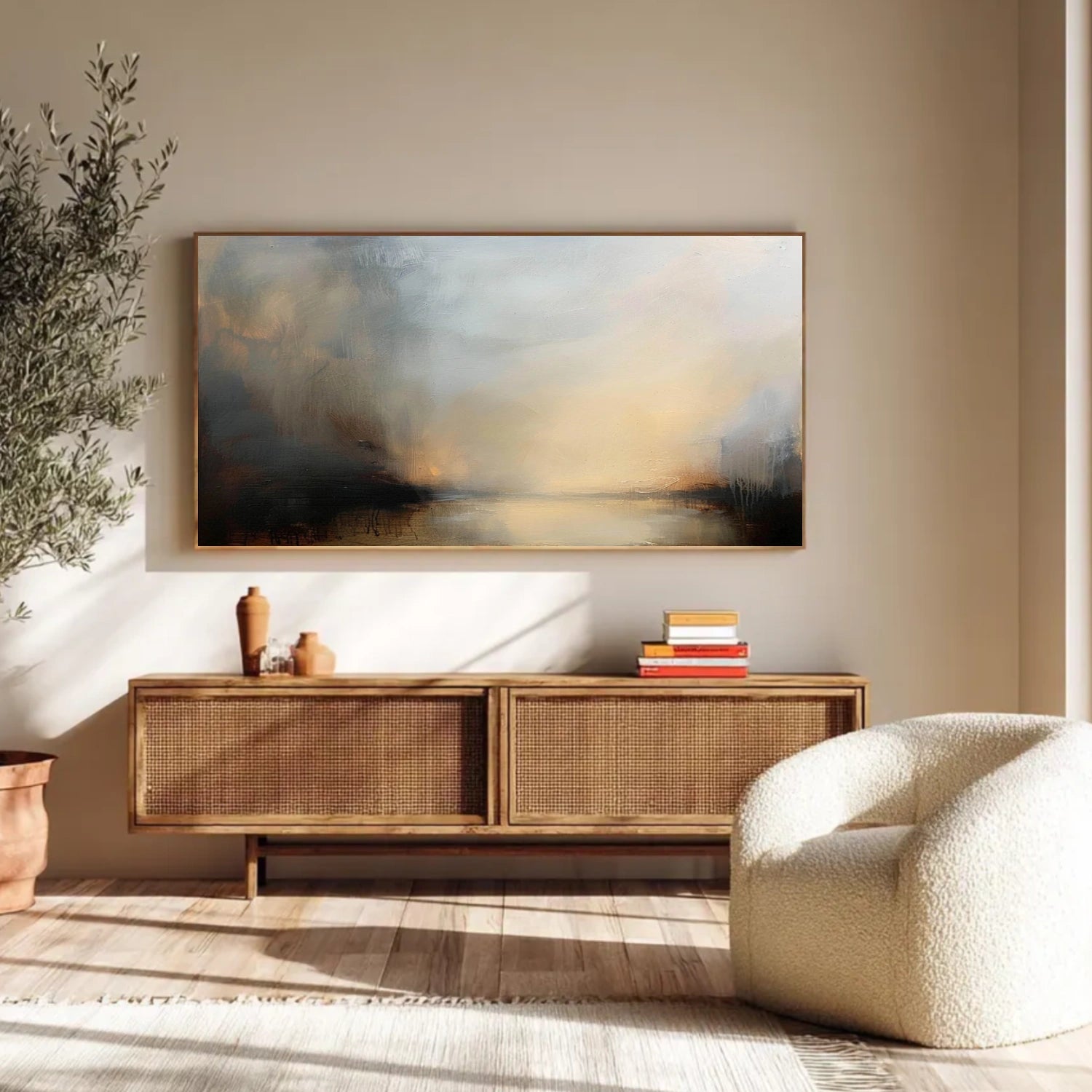 Abstract Canvas Wall Art #AP372
