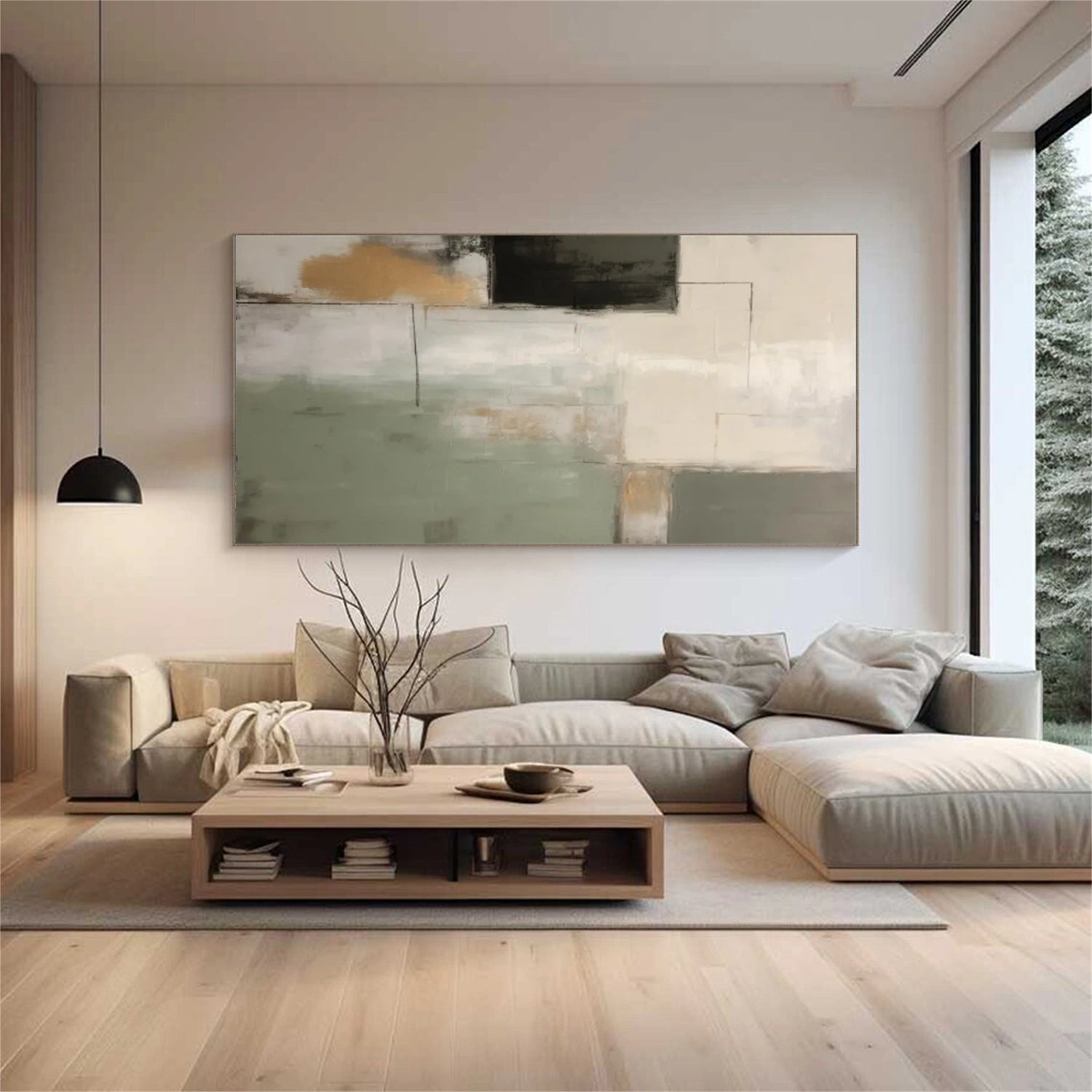 Abstract Canvas Wall Art #AP237
