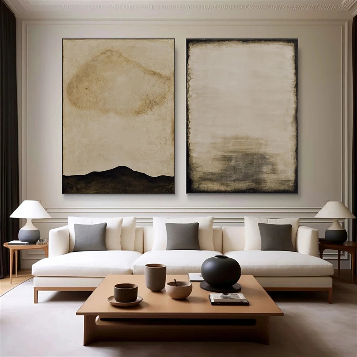 Wabi Sabi Canvas Art Set of 2 #WS058
