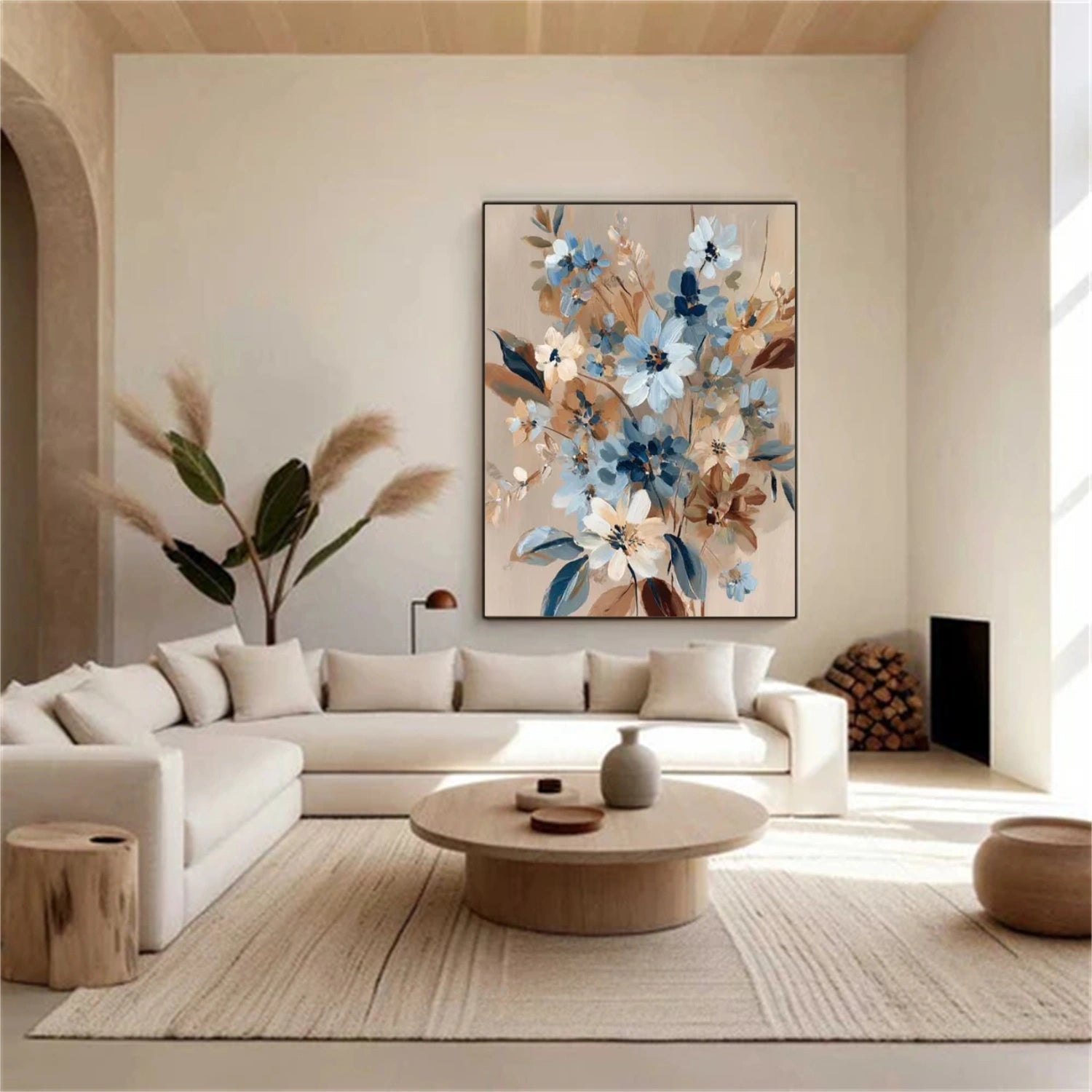 Colorful Flower Abstract Wall Art #FP141