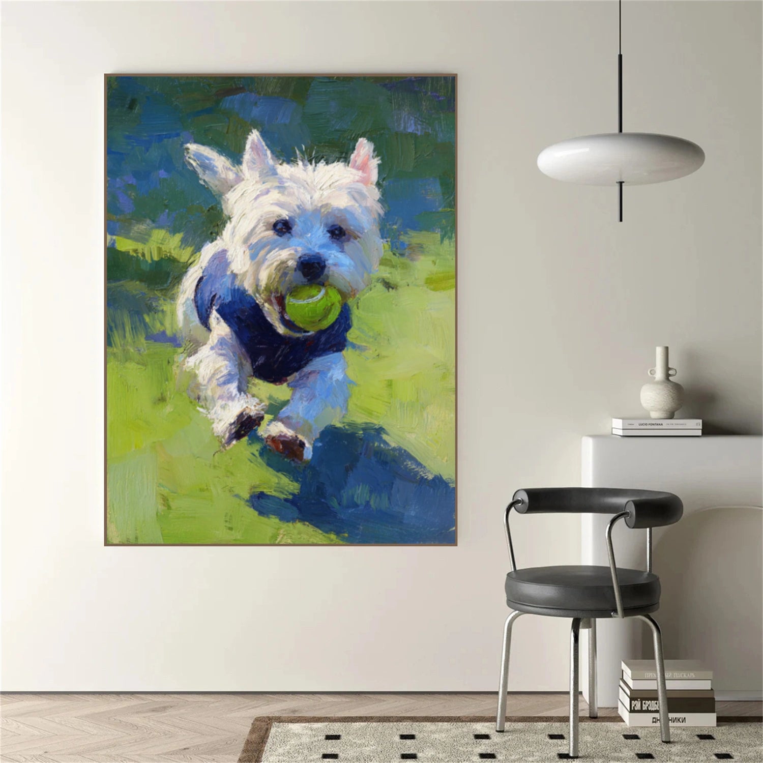 Abstract Animal Dog Wall Art #AC091