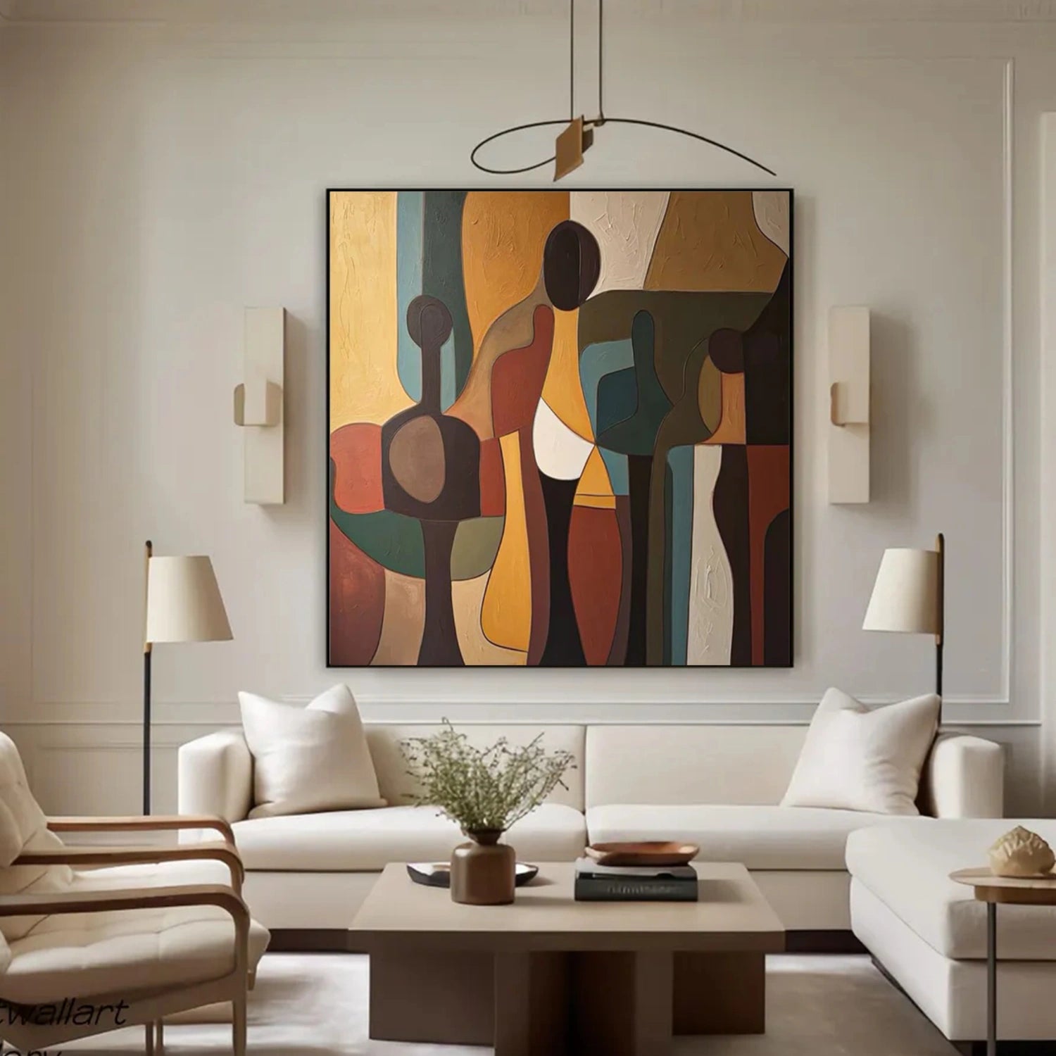 Abstract Canvas Wall Art #AP291