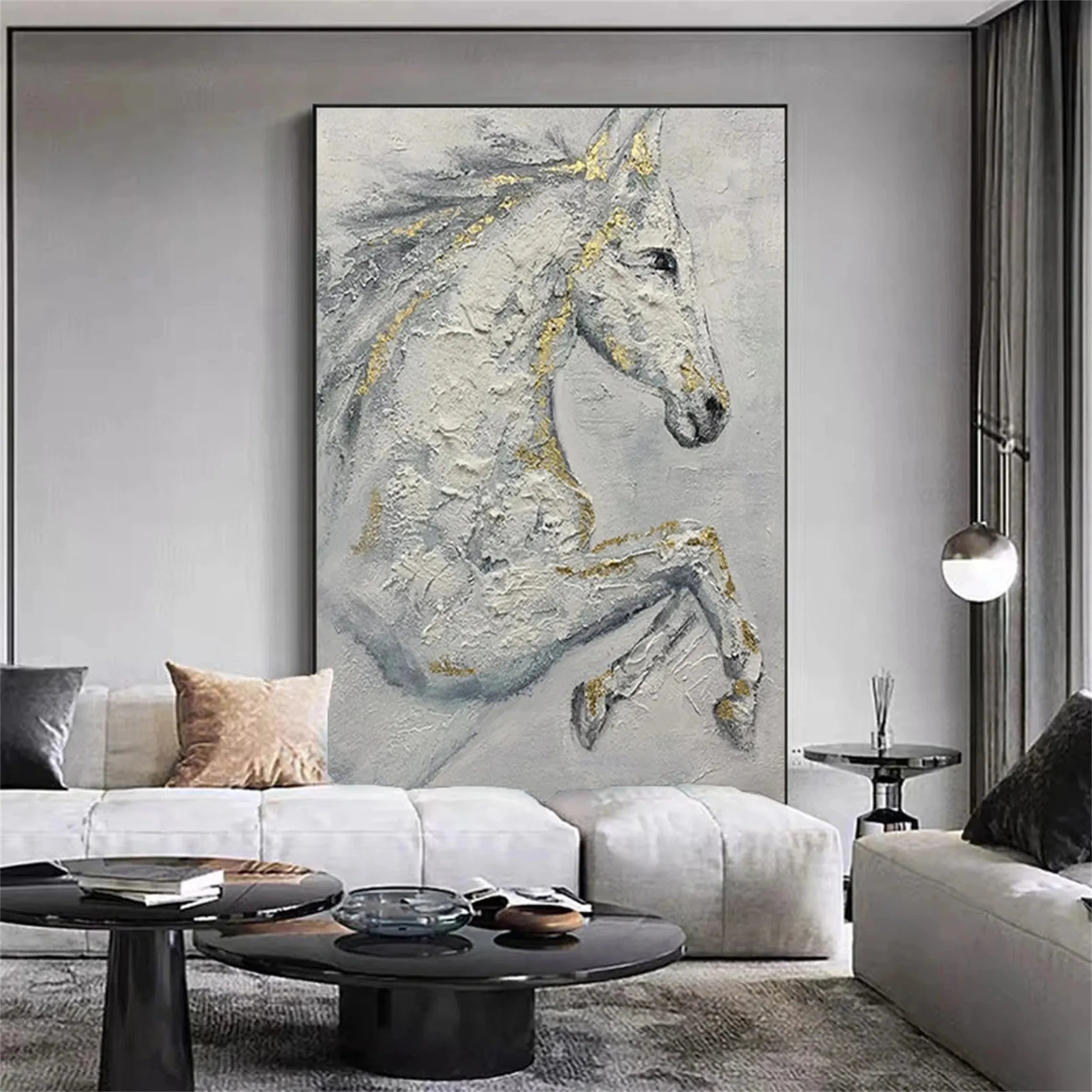 Animal Textured Canvas Art Painting #AC014