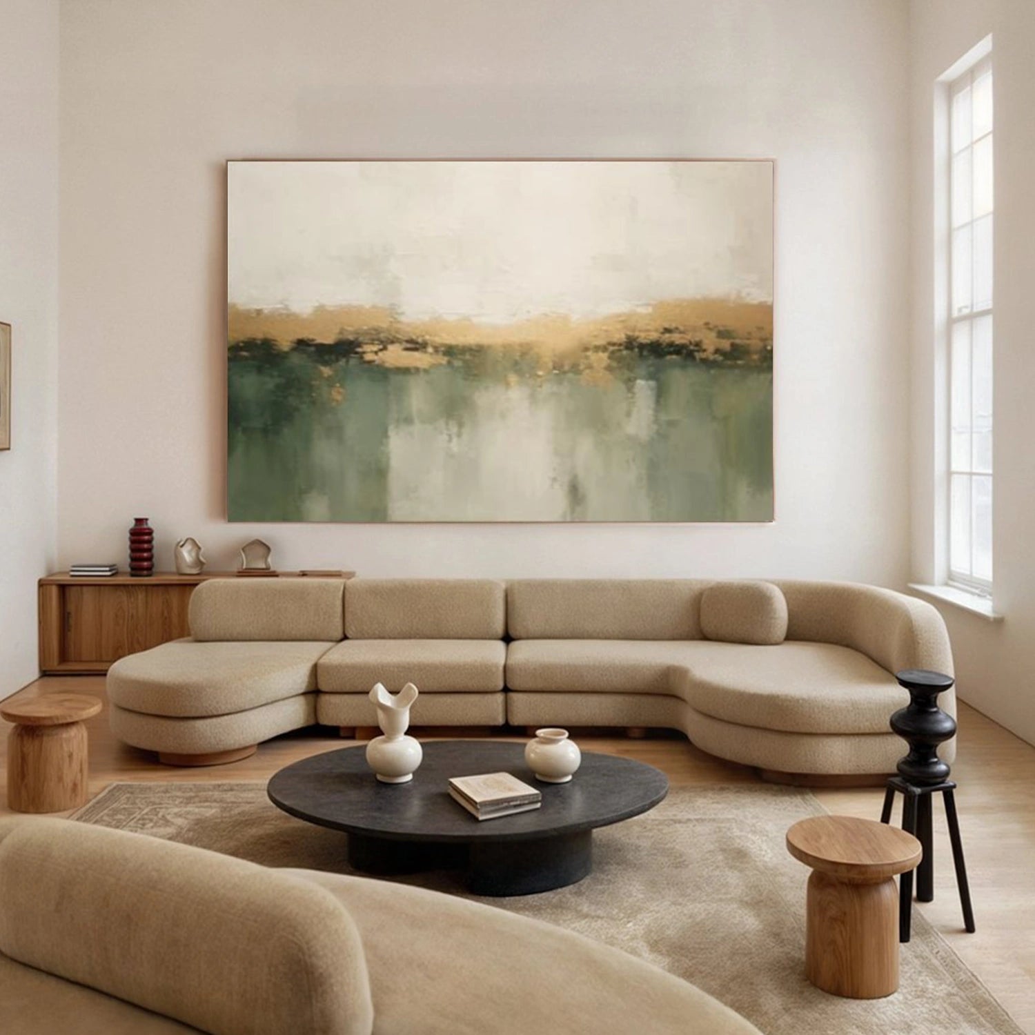 Abstract Canvas Wall Art #AP355