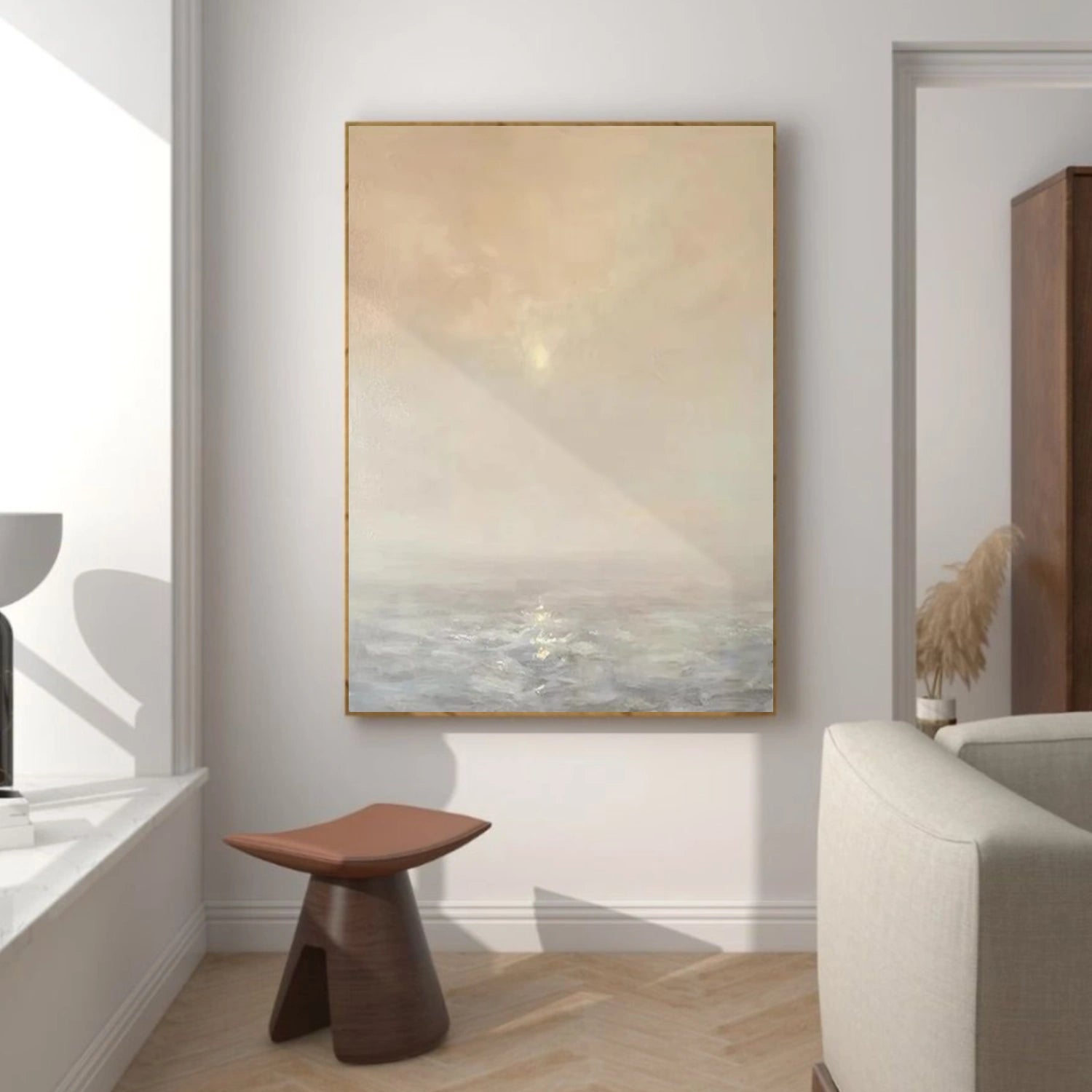 Ocean And Sky Abstract Wall Art #OS067