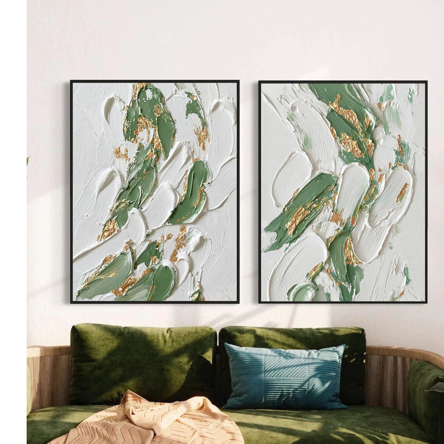 Abstract Textured Wall Art Set of 2 #AT133