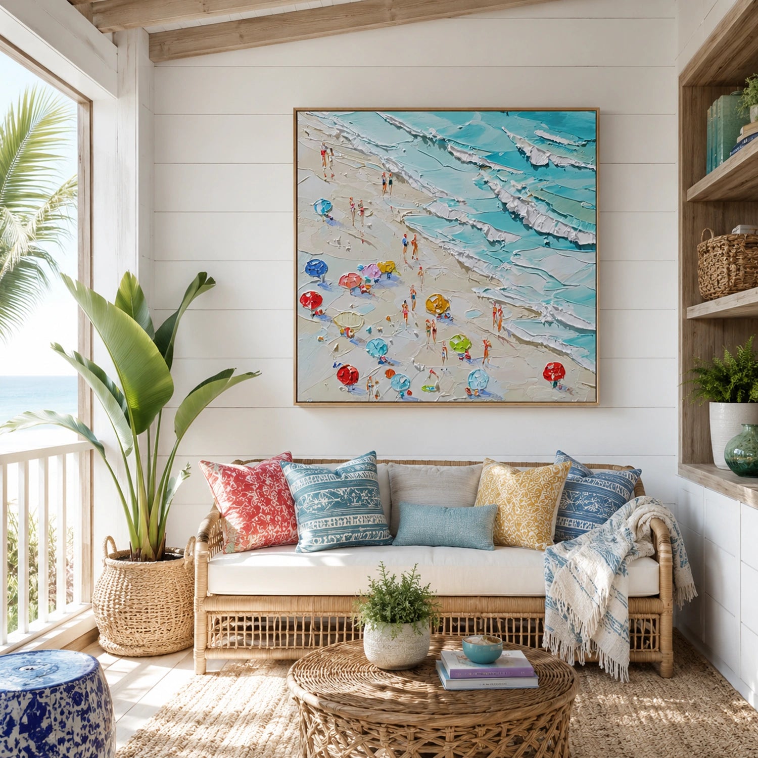 Ocean Abstract Textured Wall Art #OP081