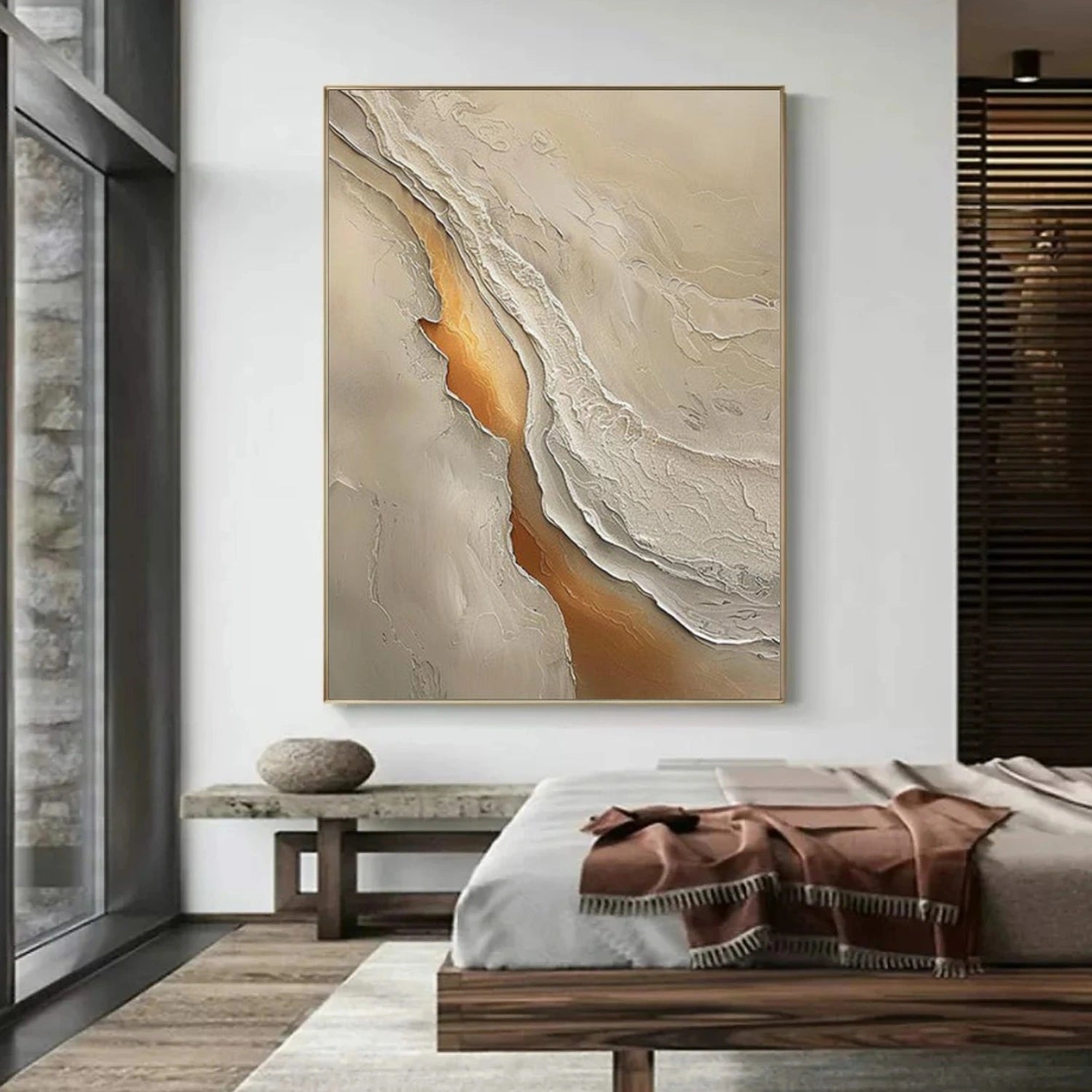 Ocean Abstract Textured Wall Art #OP049