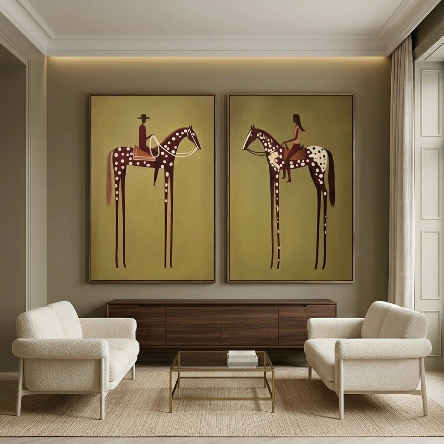 Vintage Americana Art Set of 2 #VT017