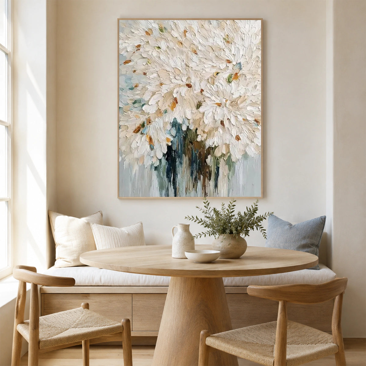 Flower Abstract Textured Wall Art #FP219