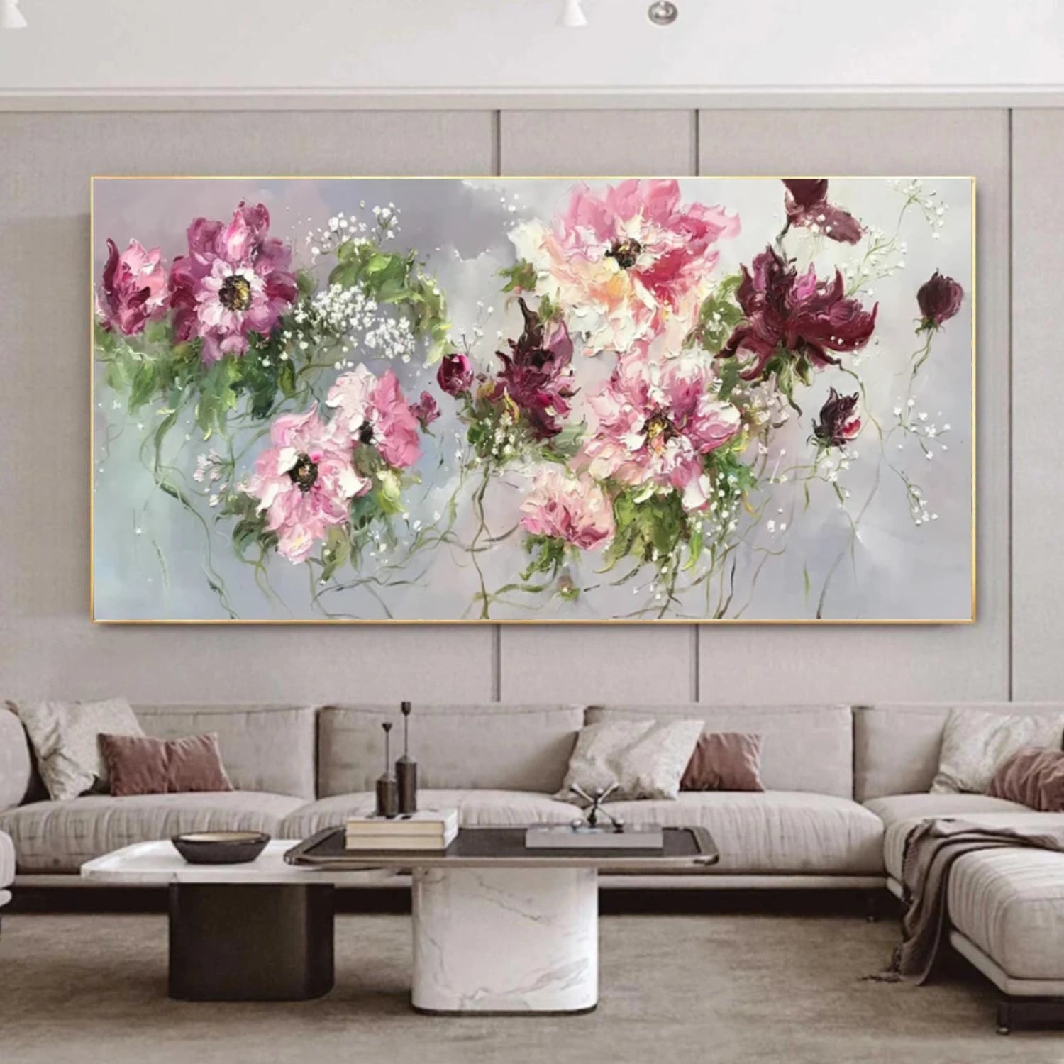 Colorful Flower Abstract Wall Art #FP143