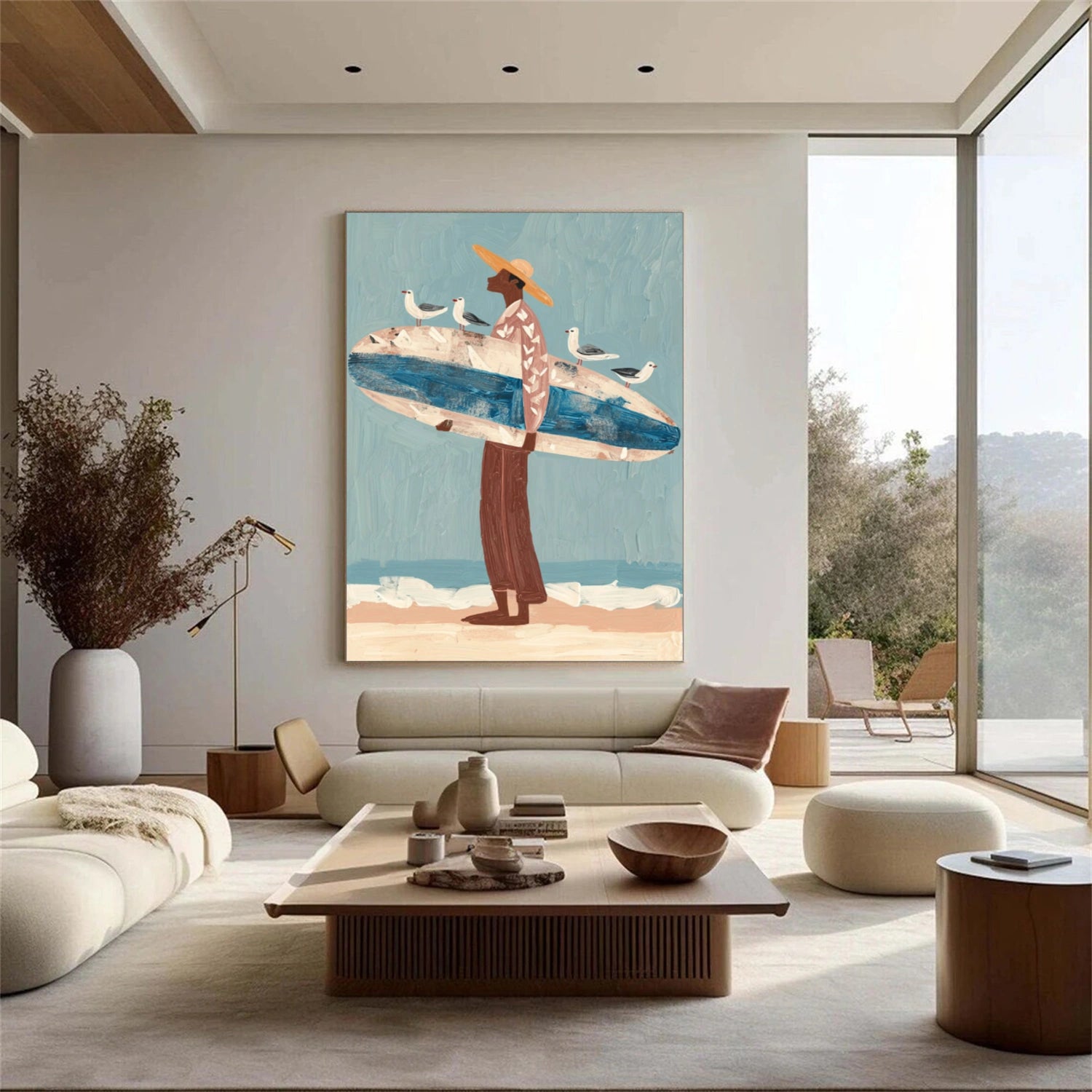 Abstract Portrait Canvas Art #AE099