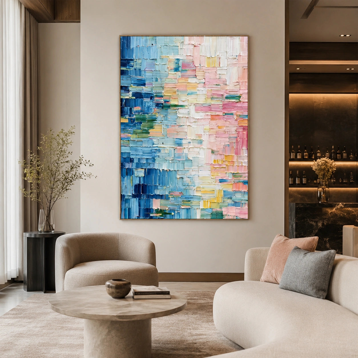 Abstract Textured  Wall Art #AT184