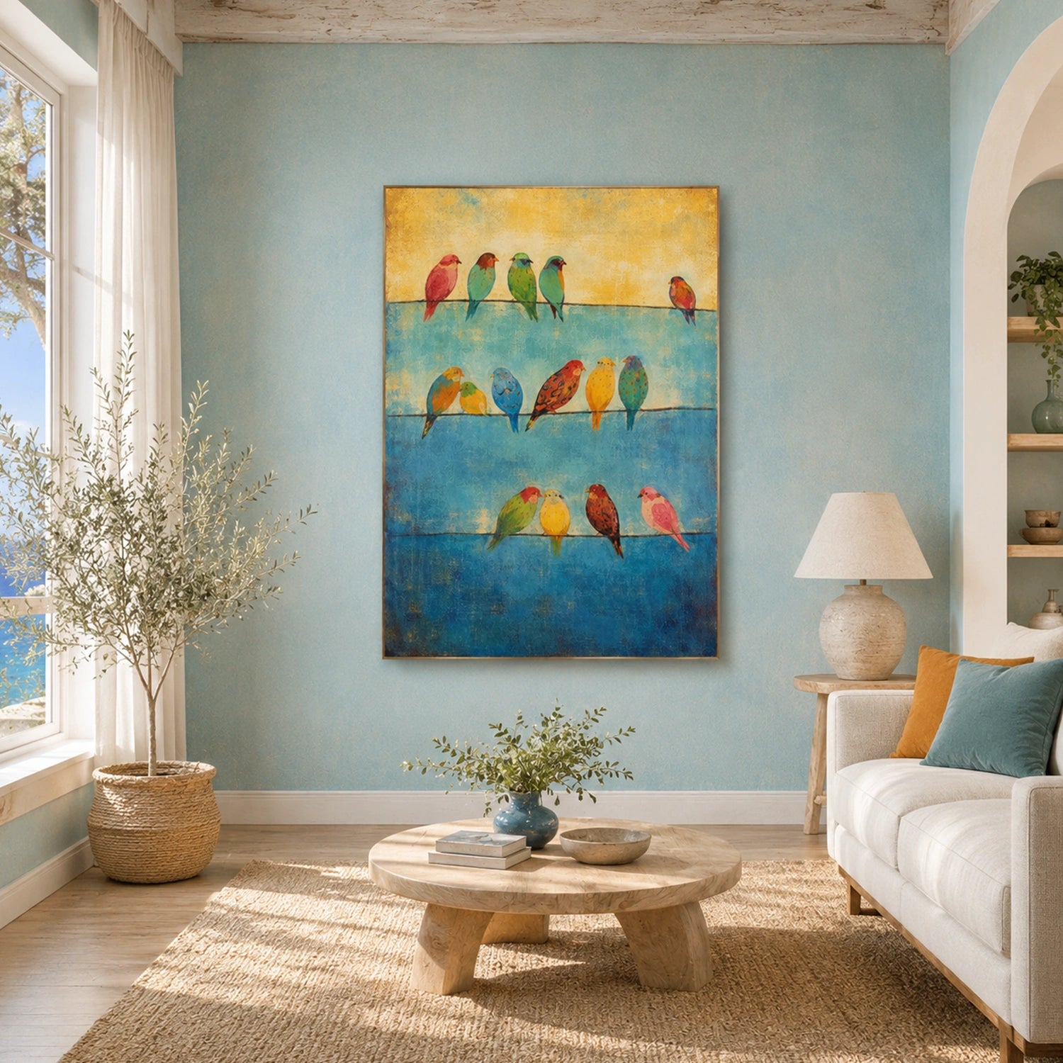 Abstract Animal Bird Wall Art #AC130