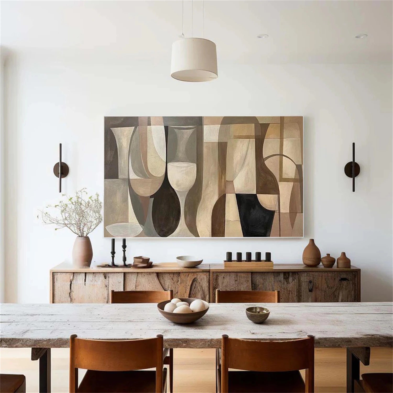 Abstract Canvas Wall Art #AP367