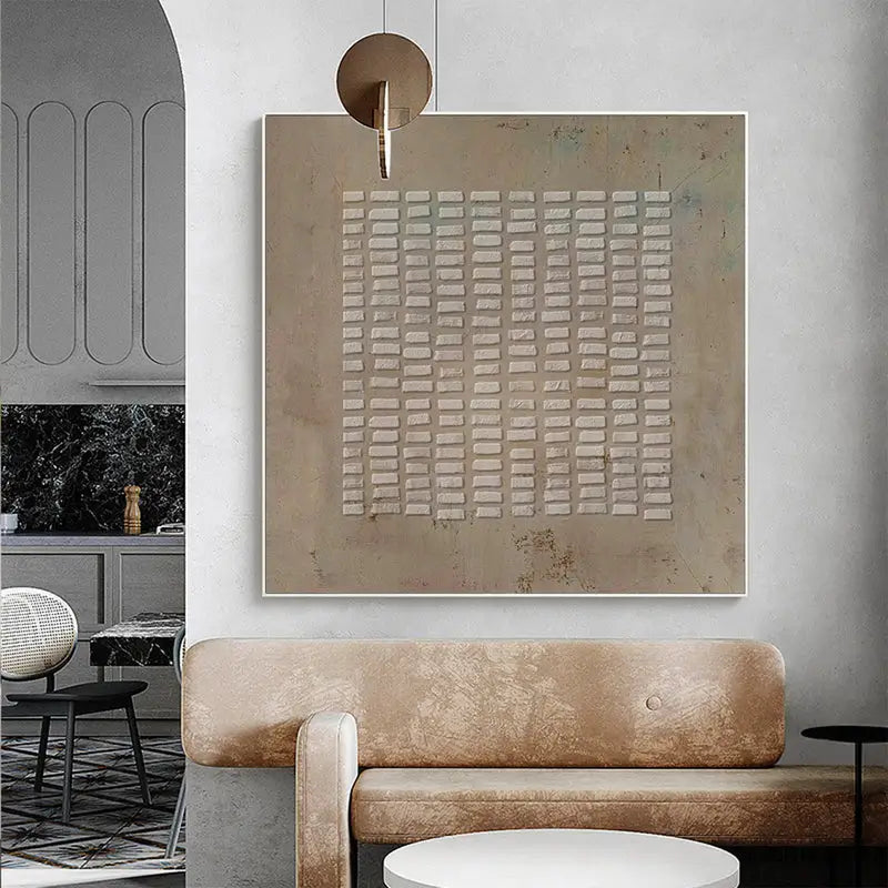 Beige Wabi Sabi Texture Canvas Art #WS007