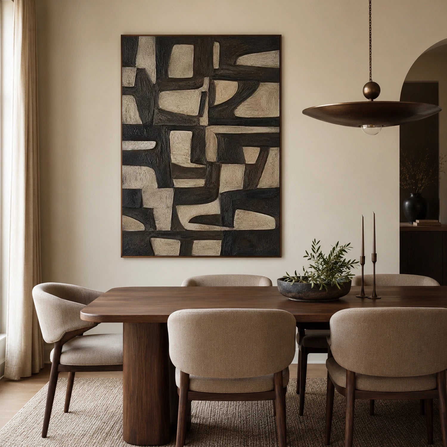 Abstract Canvas Wall Art #AP395