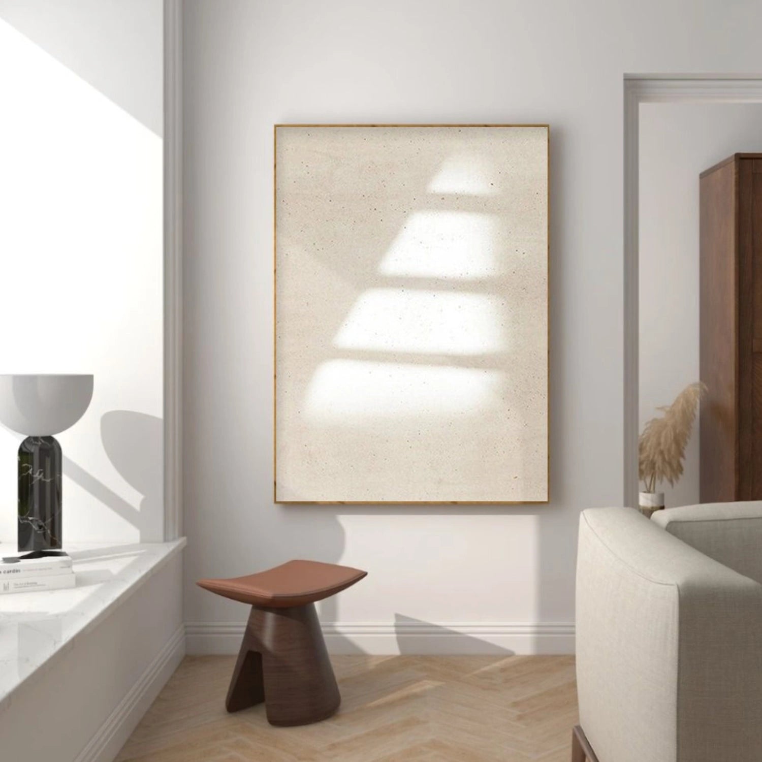 Beige Minimalist Canvas Art #MT202