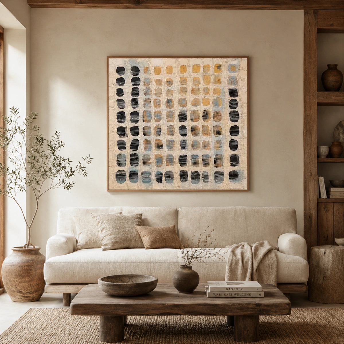 Wabi Sabi Textured Canvas Art #WS153