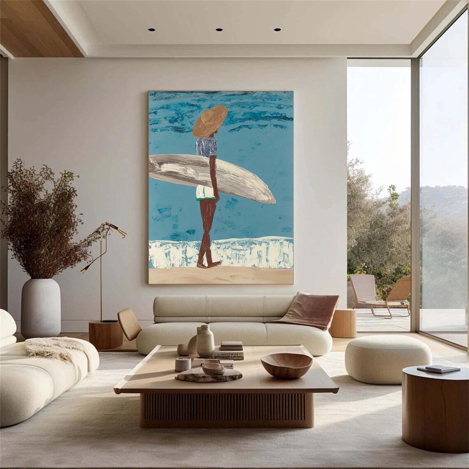 Abstract Portrait Canvas Art #AE098