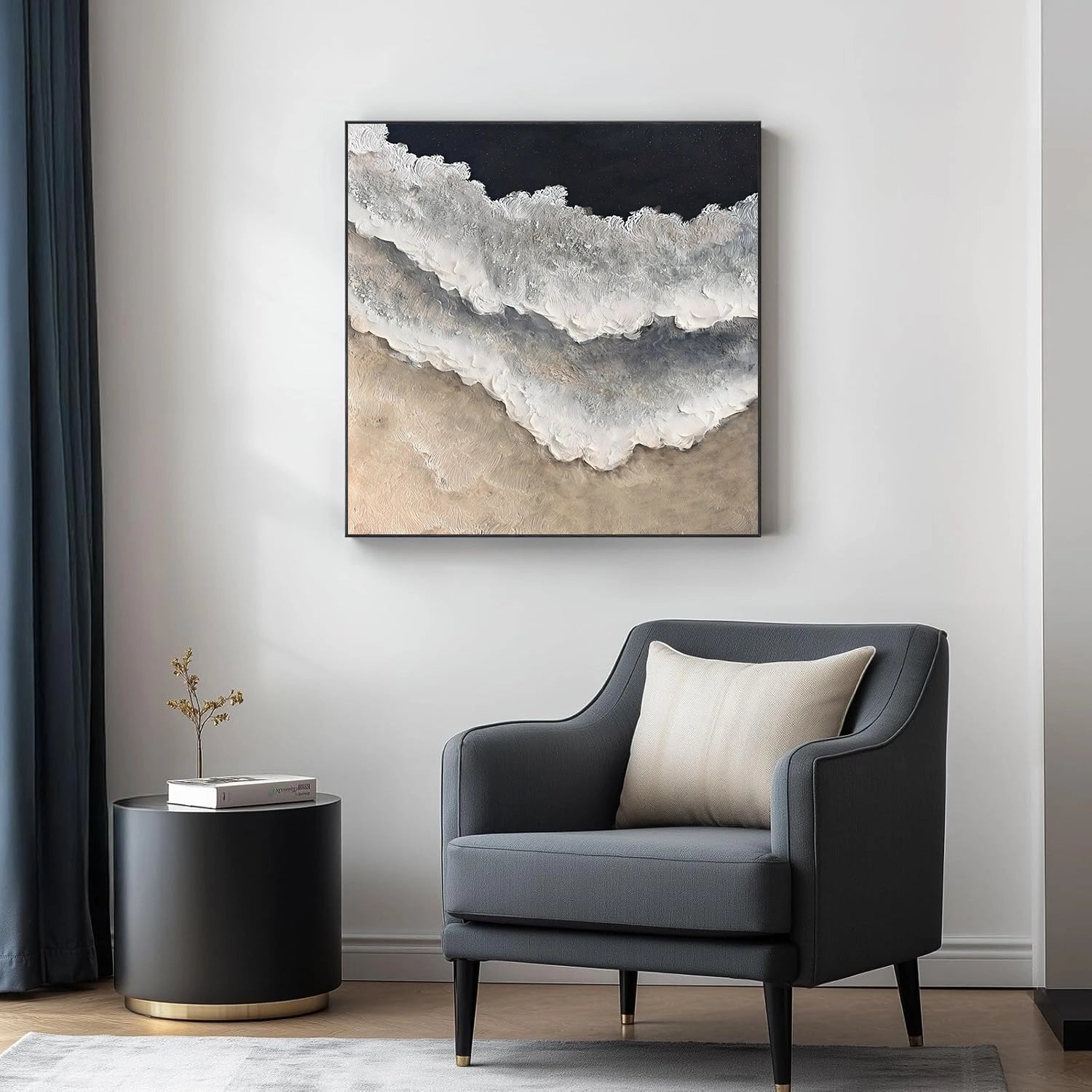 Ocean Abstract Textured Wall Art #OP063