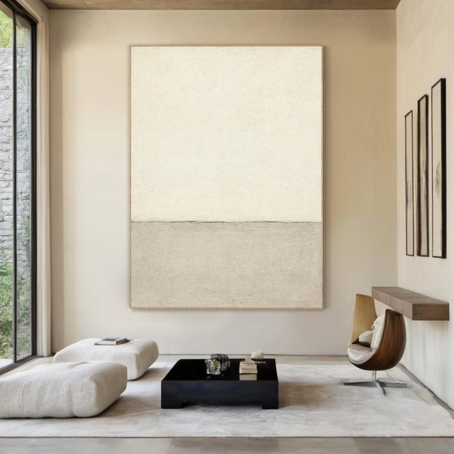 Beige Minimalist Canvas Art #MT188