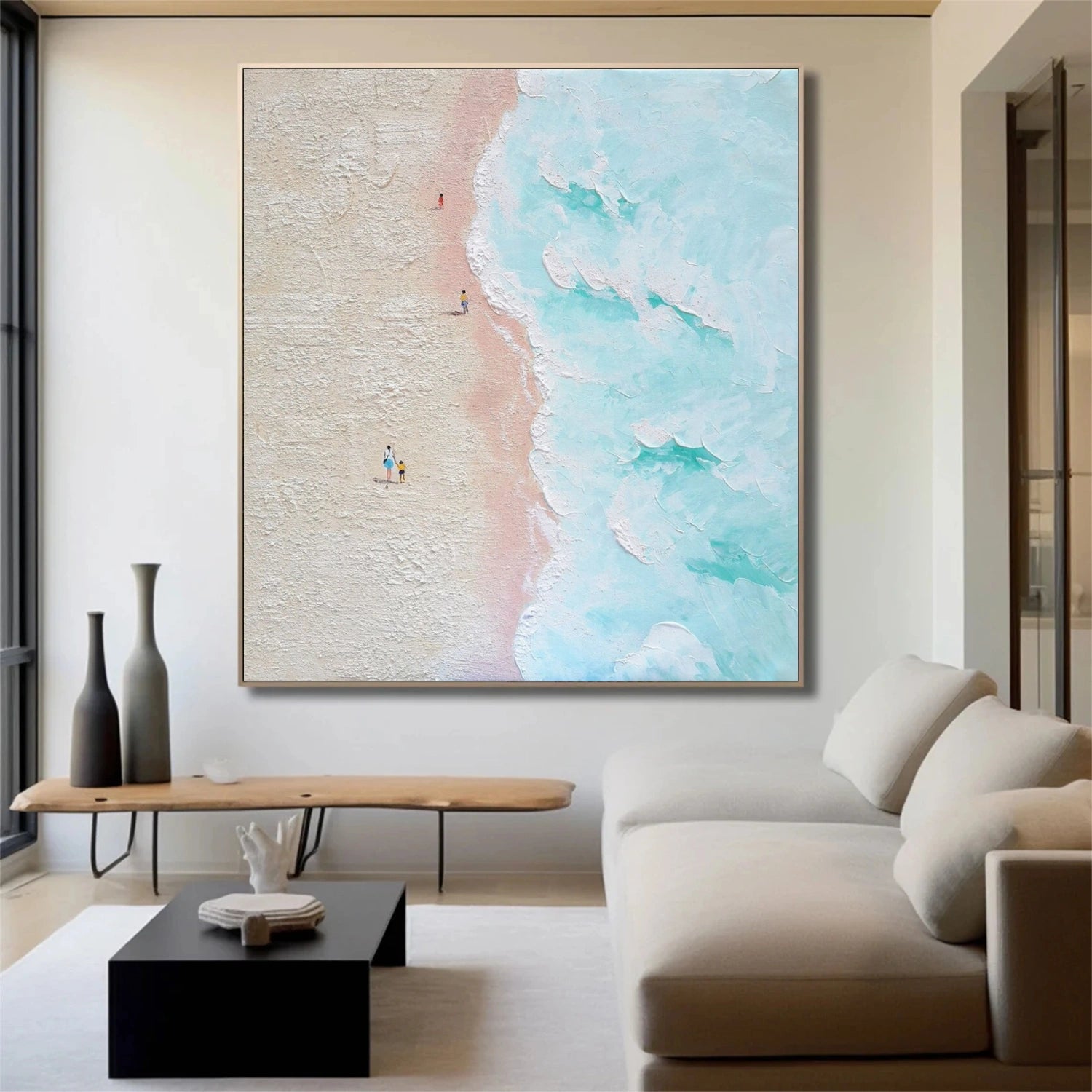 Ocean Abstract Textured Wall Art #OP034