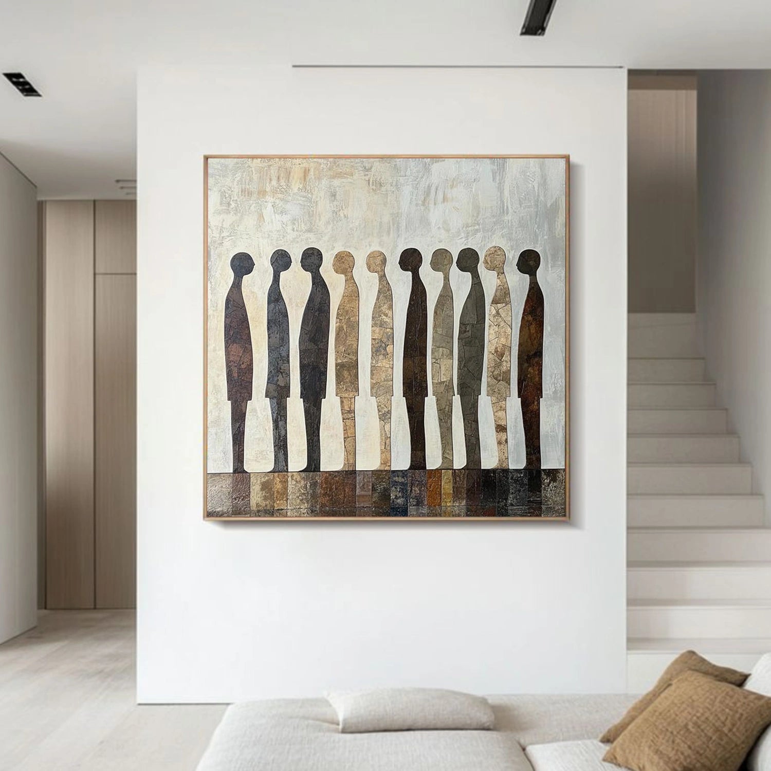 Abstract Portrait Canvas Art #AE121