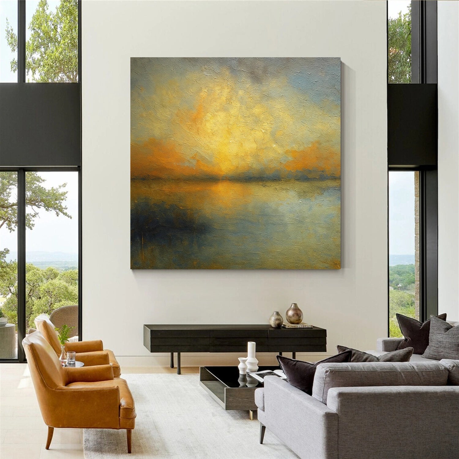Abstract Canvas Wall Art #AP229
