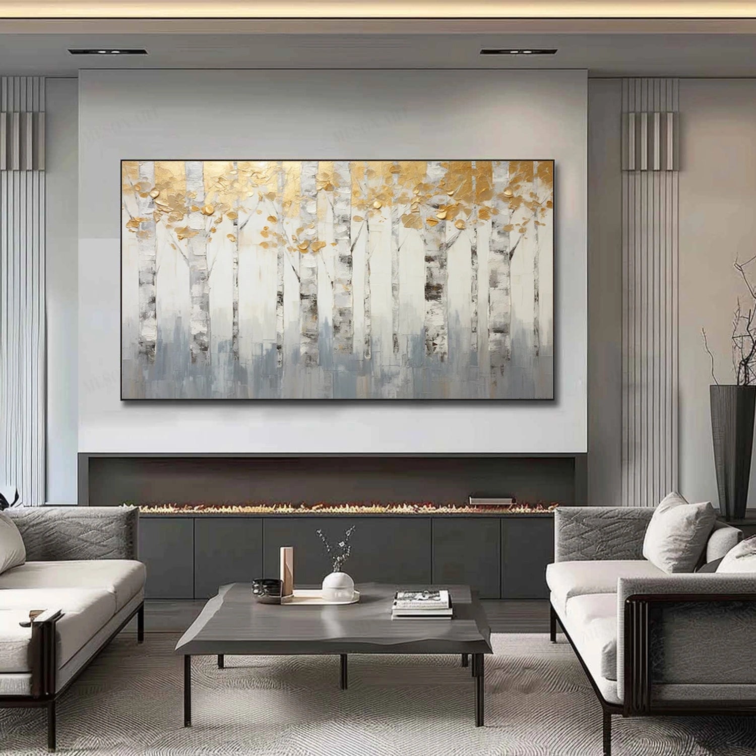Tree Abstract Textured Wall Art #TP051