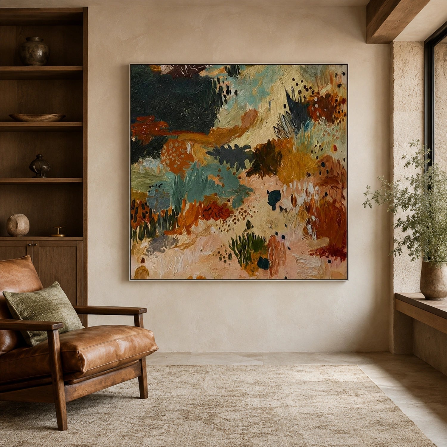 Colorful Abstract Canvas Wall Art #AP392